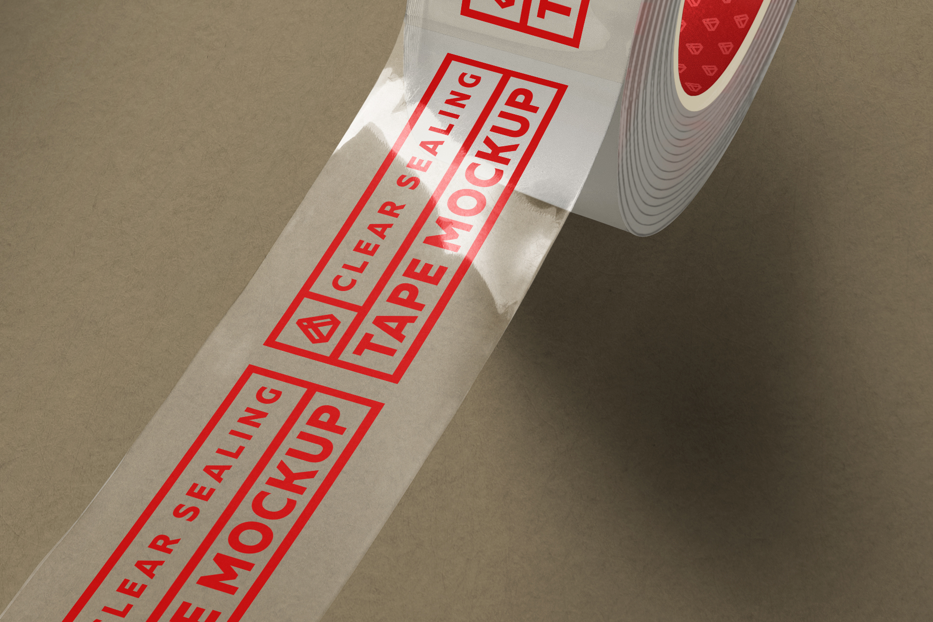 adhesive label mockup