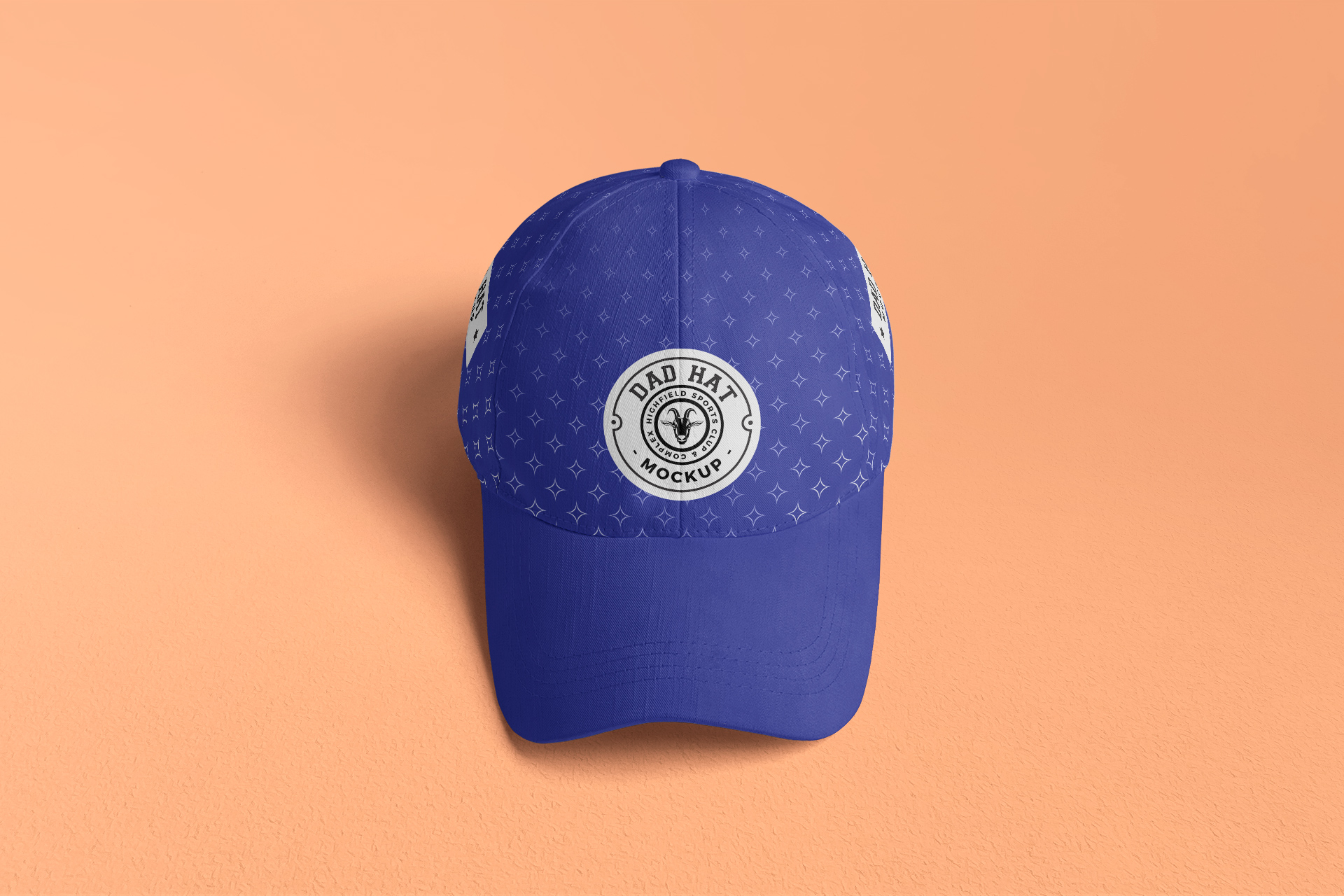 Front View Dad Hat Mockup for Custom Branding