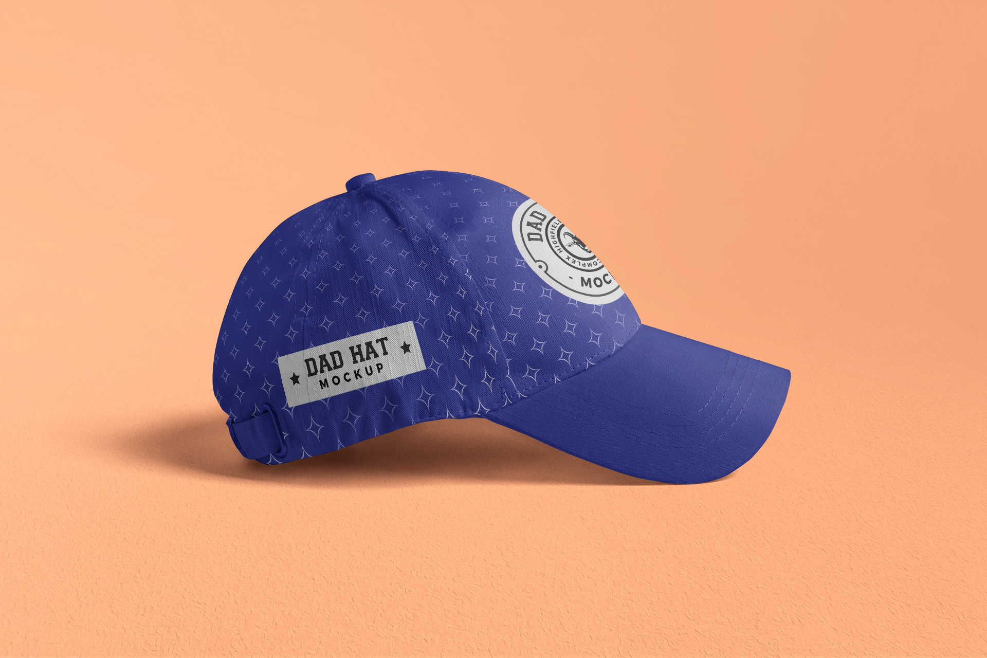 Side View Dad Hat Mockup for Apparel Branding