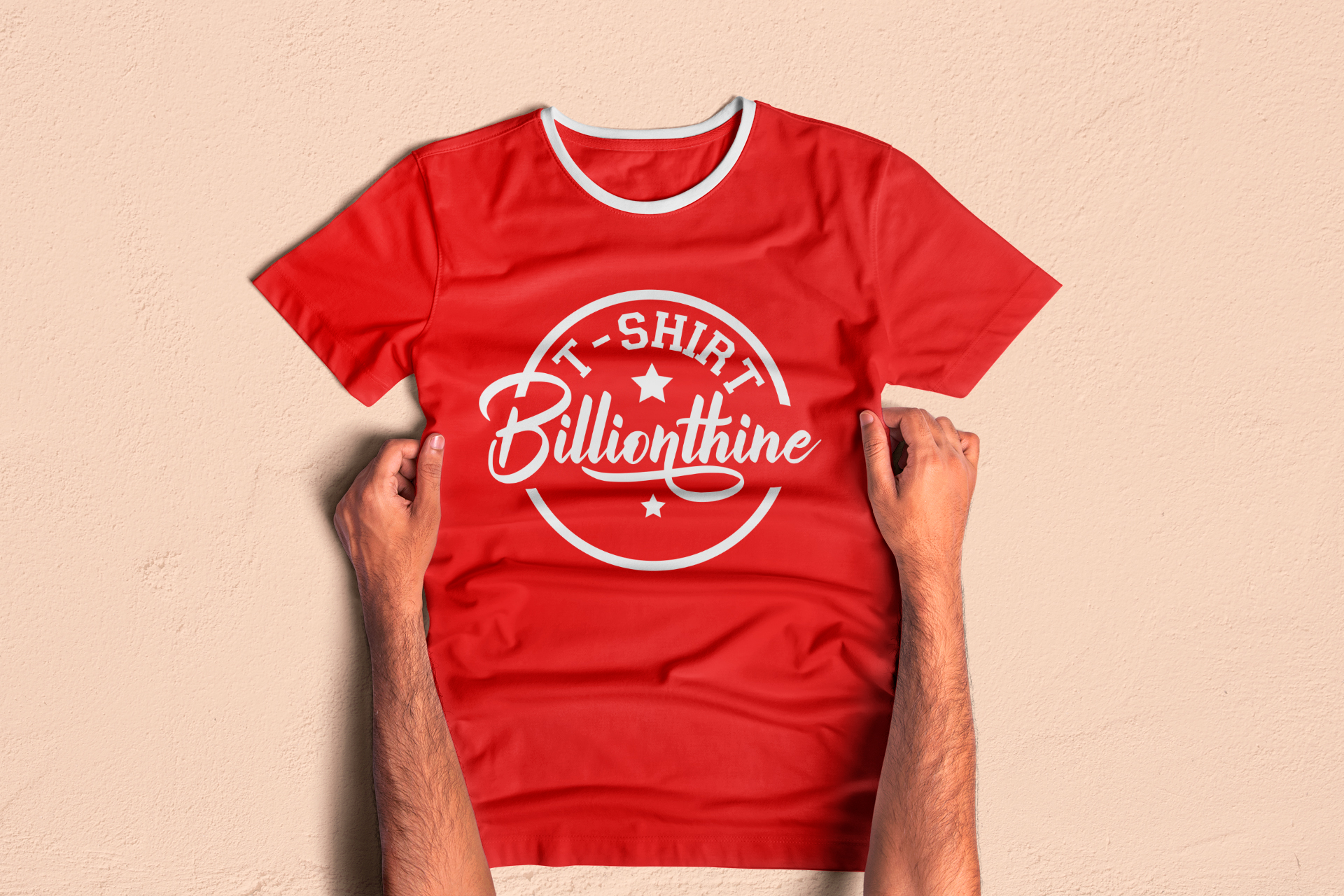 Folded Red T-Shirt Mockup for Retail & Branding