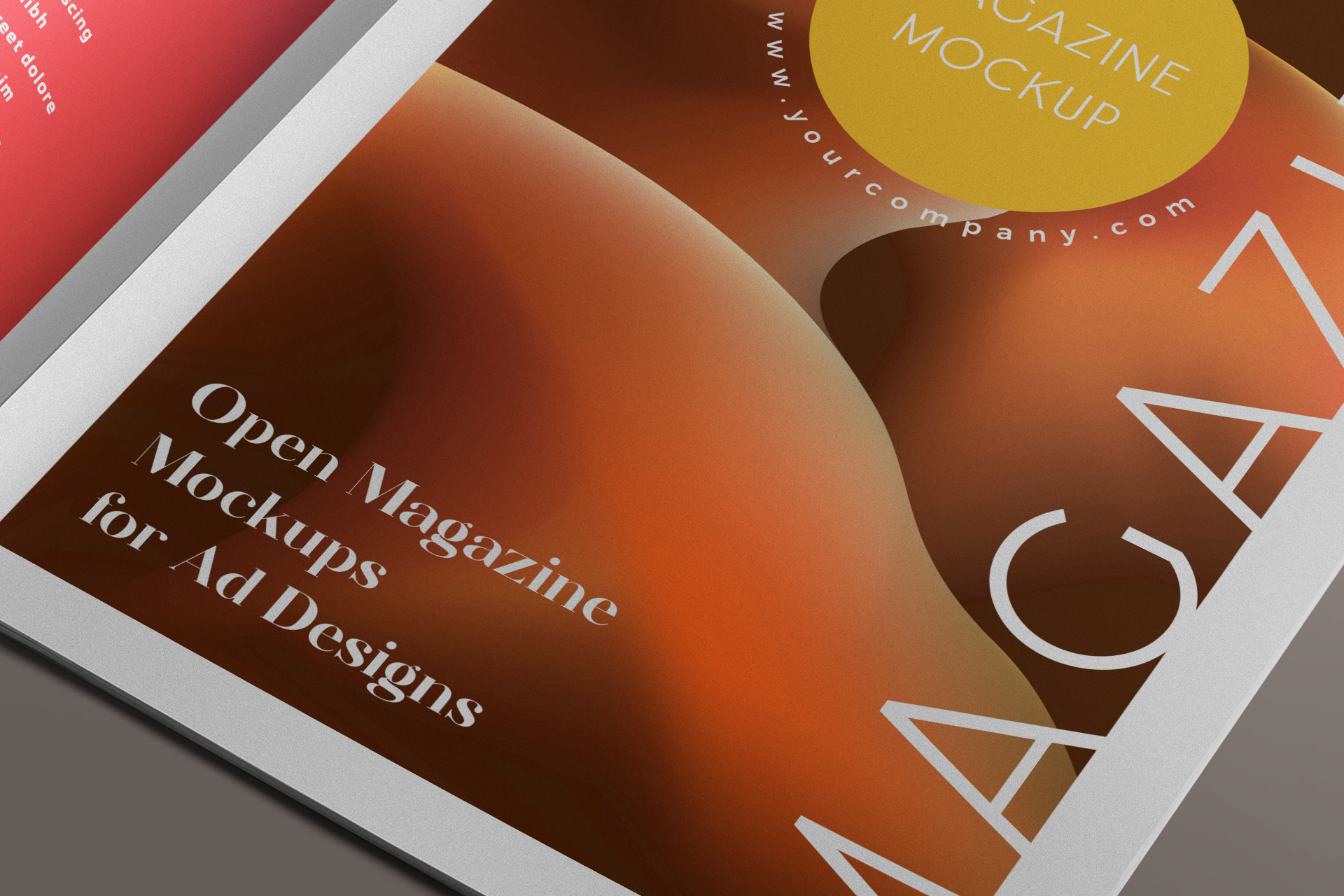advertising mock-up