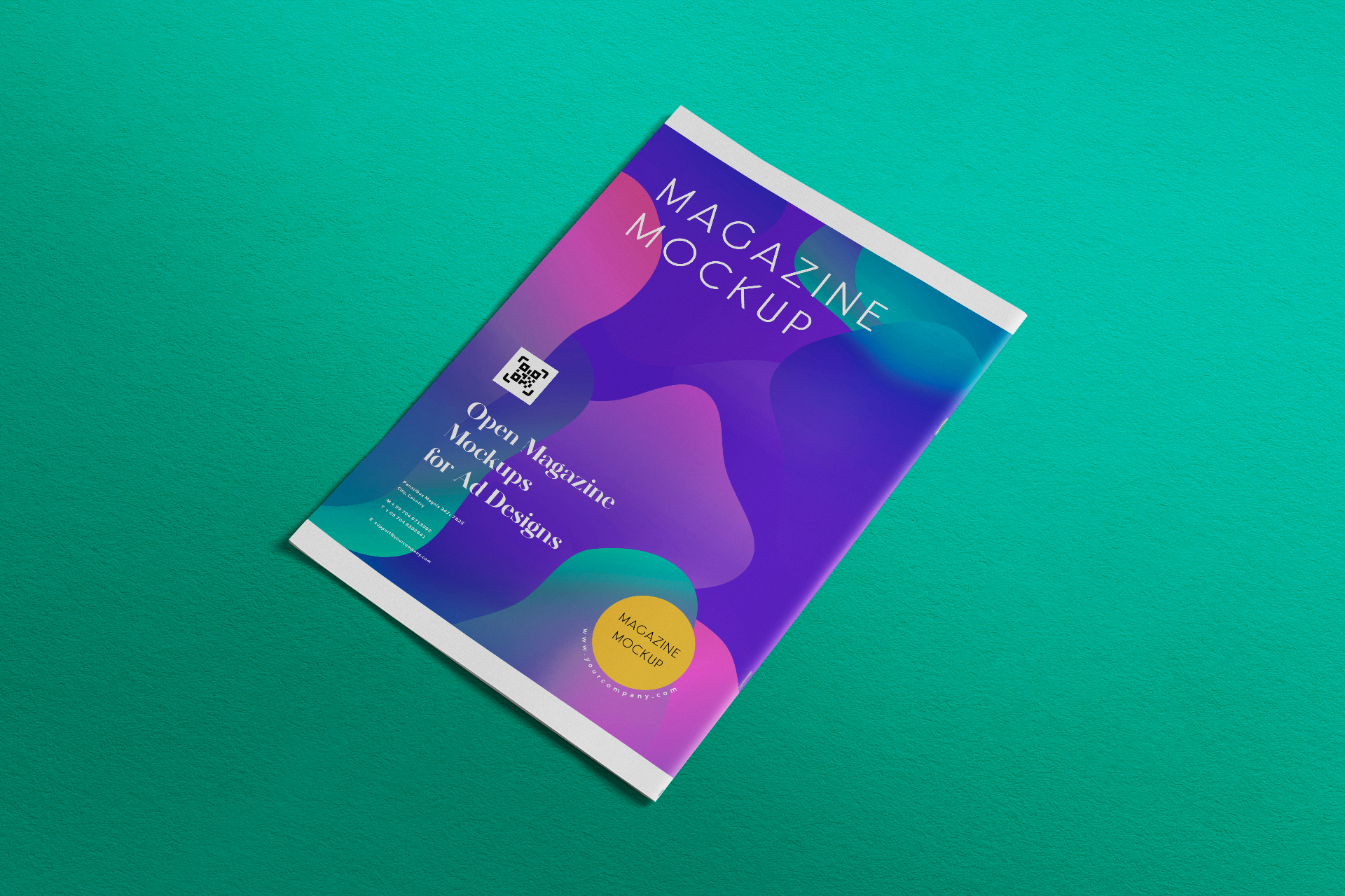 Professional Magazine Cover Mock-up Realistic Display