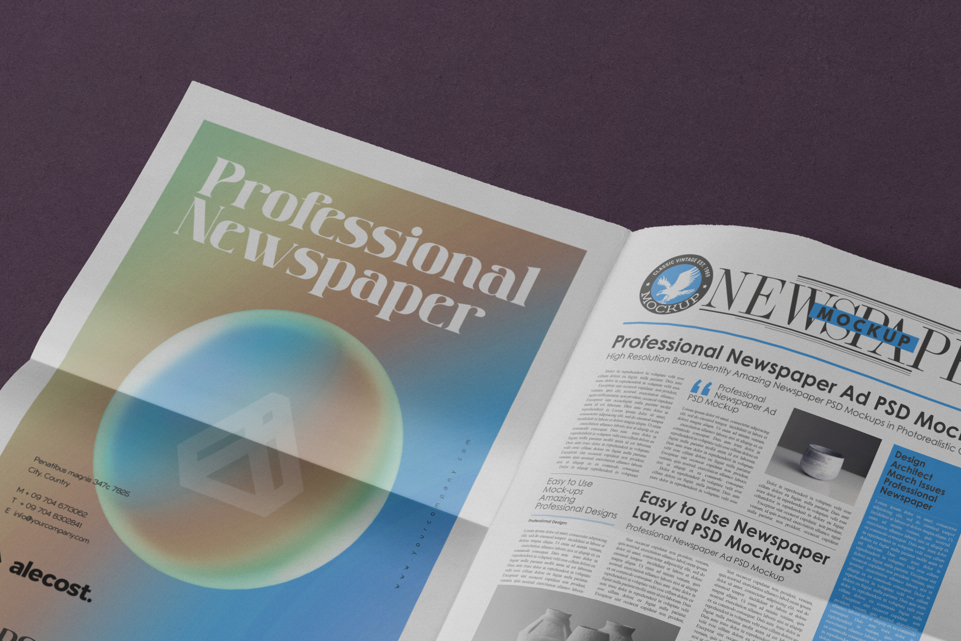 advertising mock-up