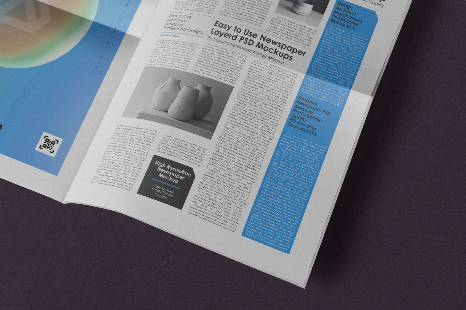 advertising mock-up