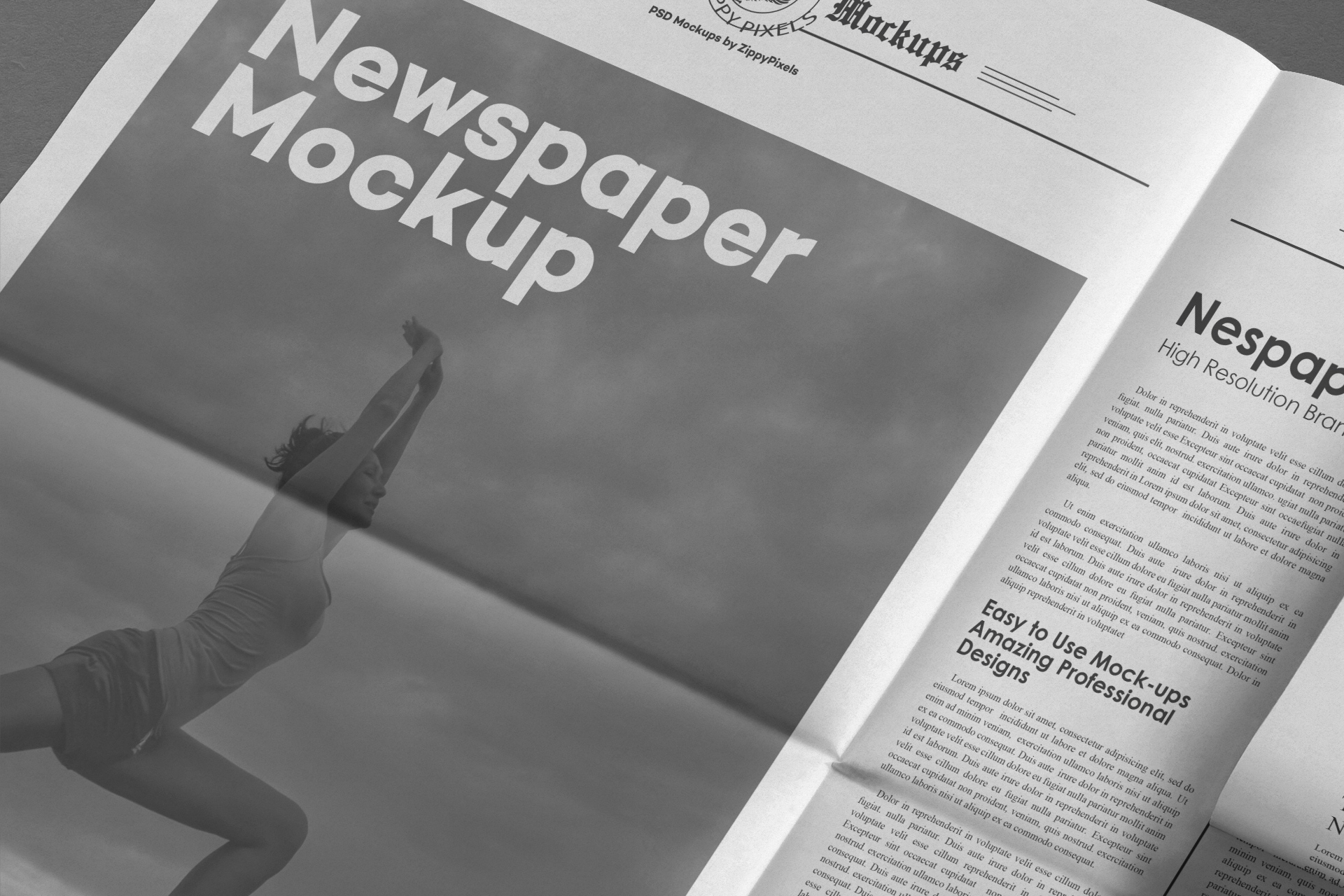 broadsheet mock-up