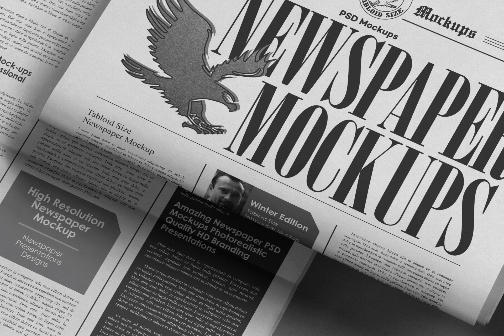 editorial mock-up