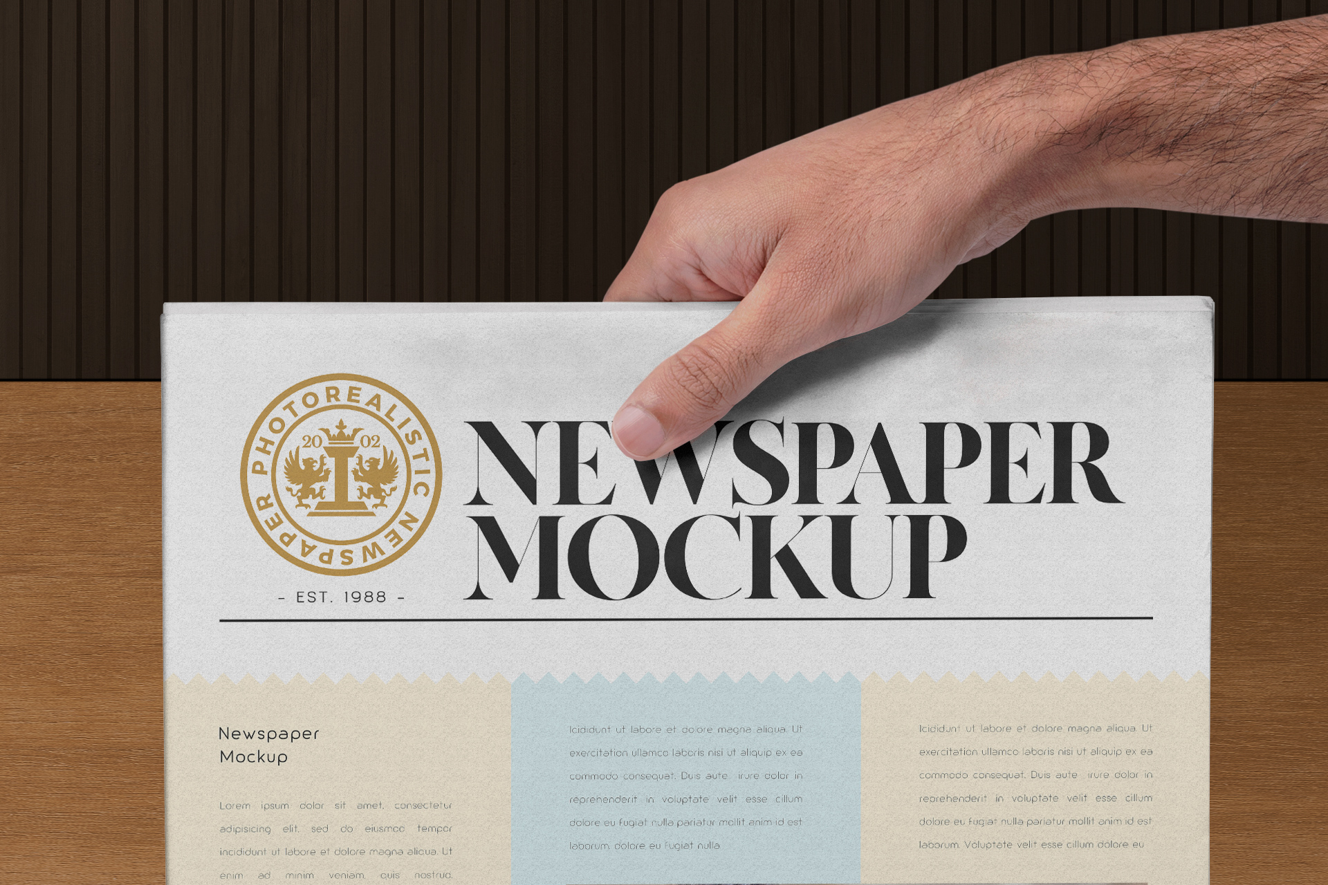 advertising mock-up