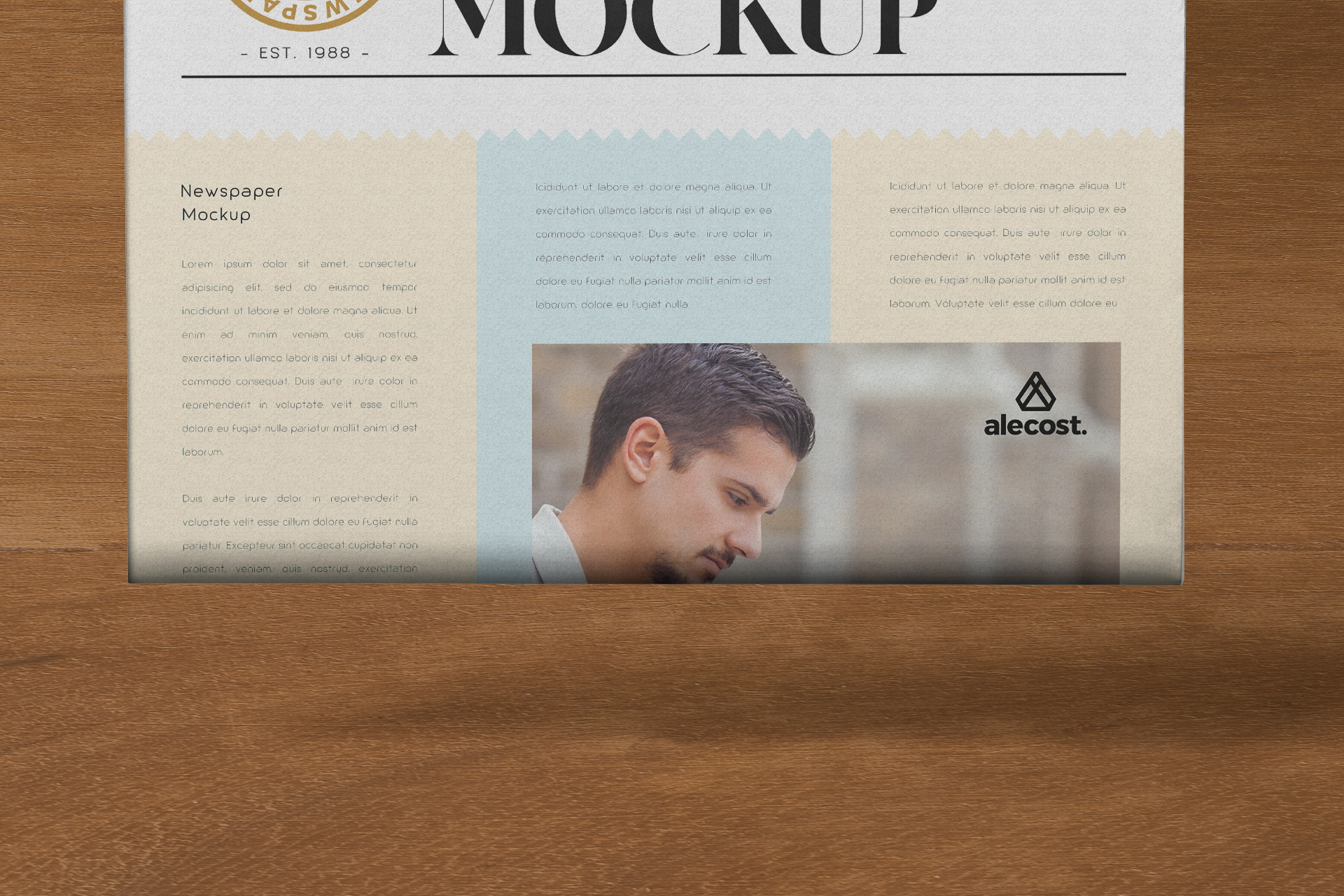 advertising mock-up
