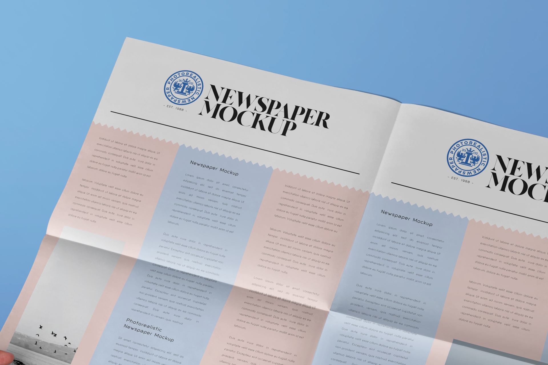 advertising mock-up