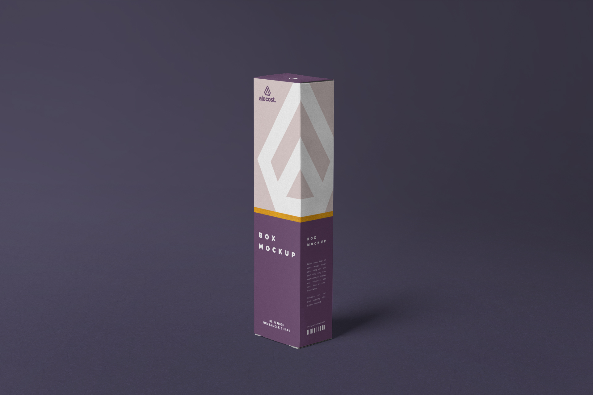 Vertical Box Packaging Mockup Modern Design