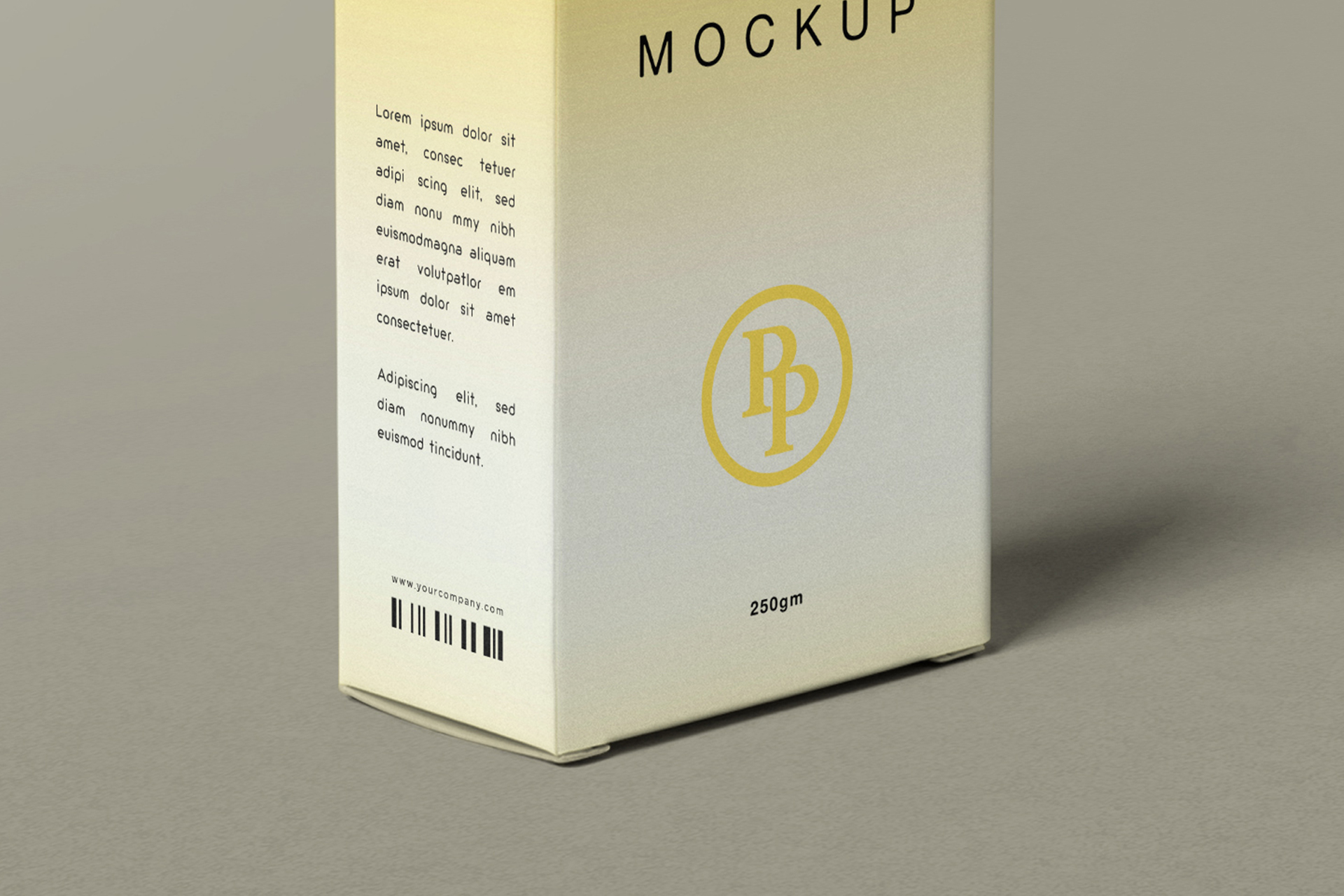 box mock up