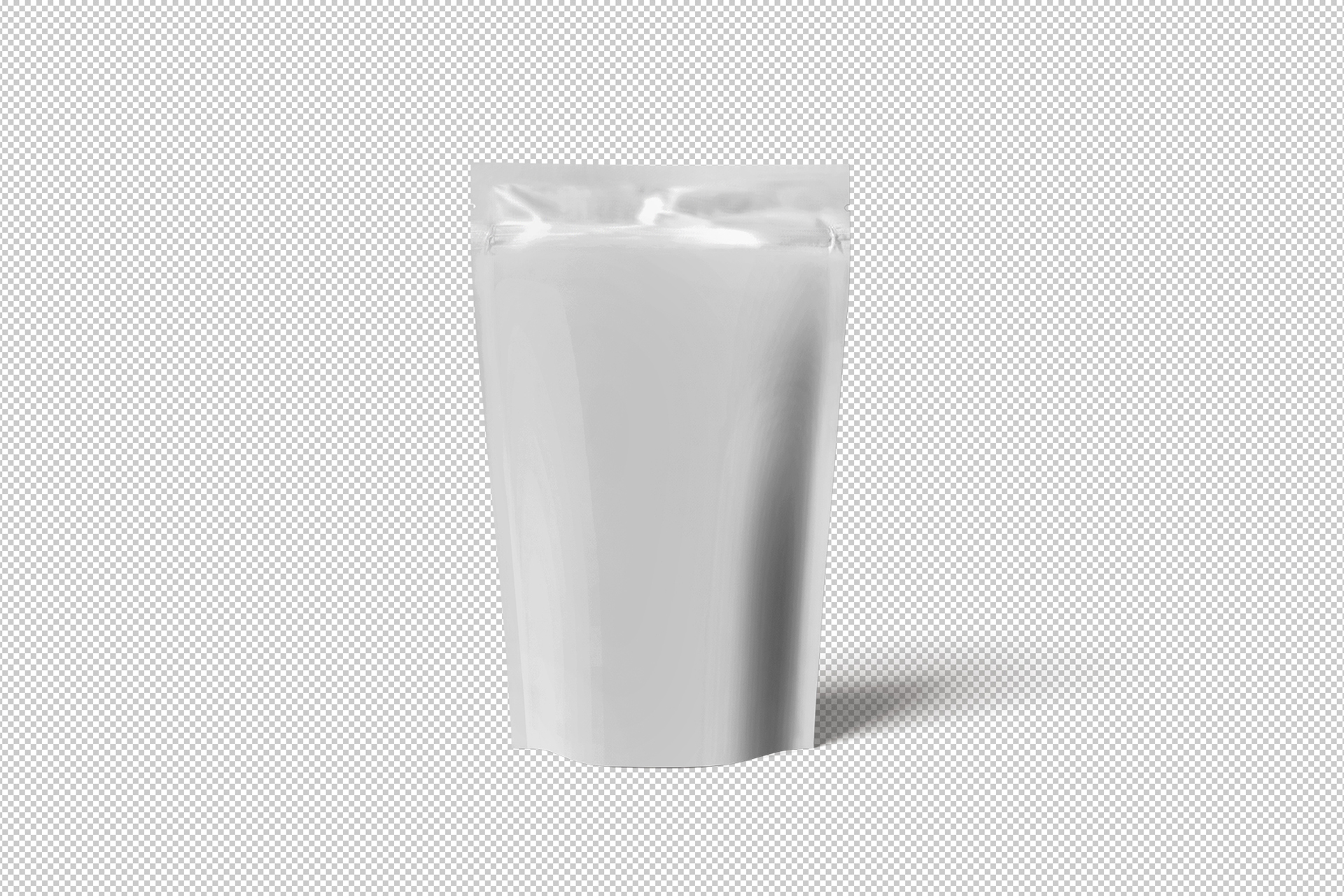 Paper Pouch Bag Mockup Realistic Packaging Display