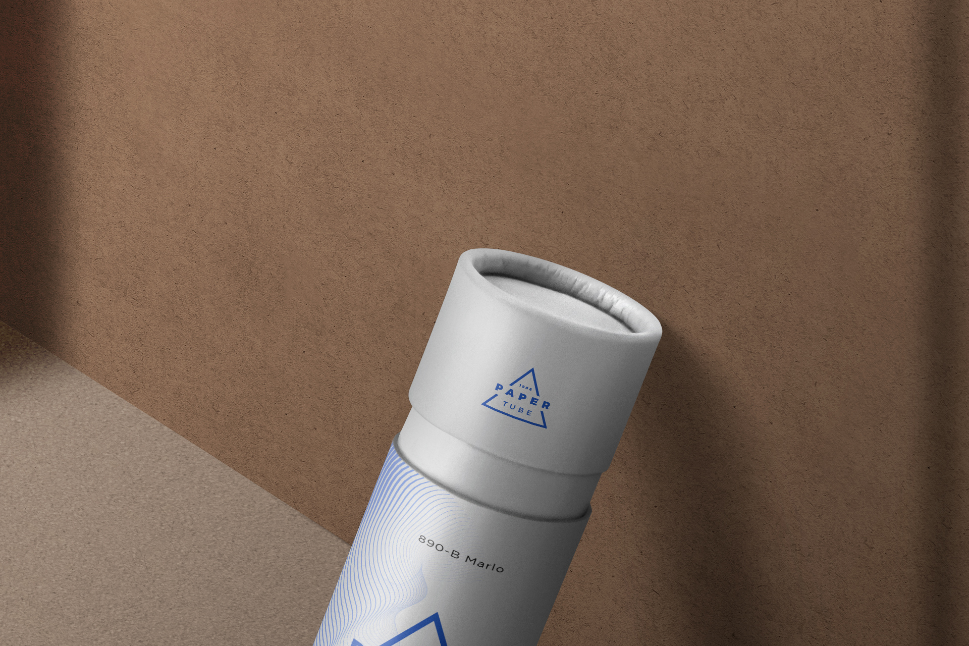 cardboard tube mockup