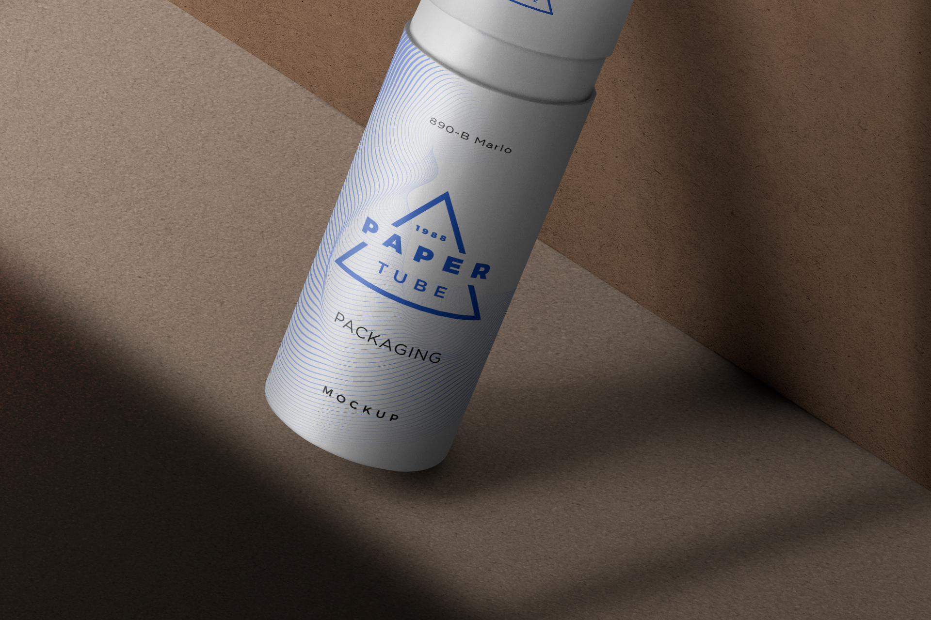 cardboard tube mockup