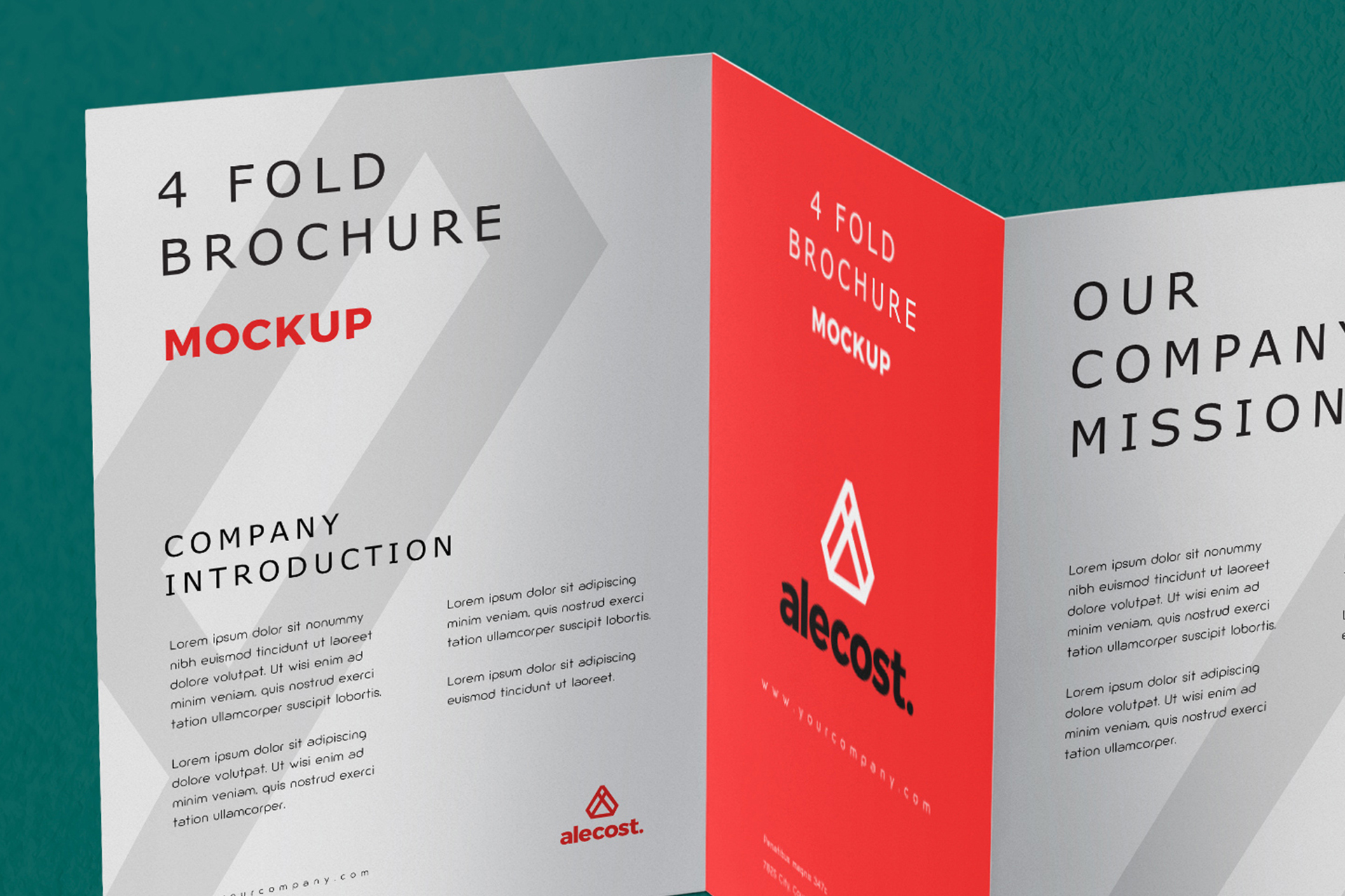 advertising brochure mockup