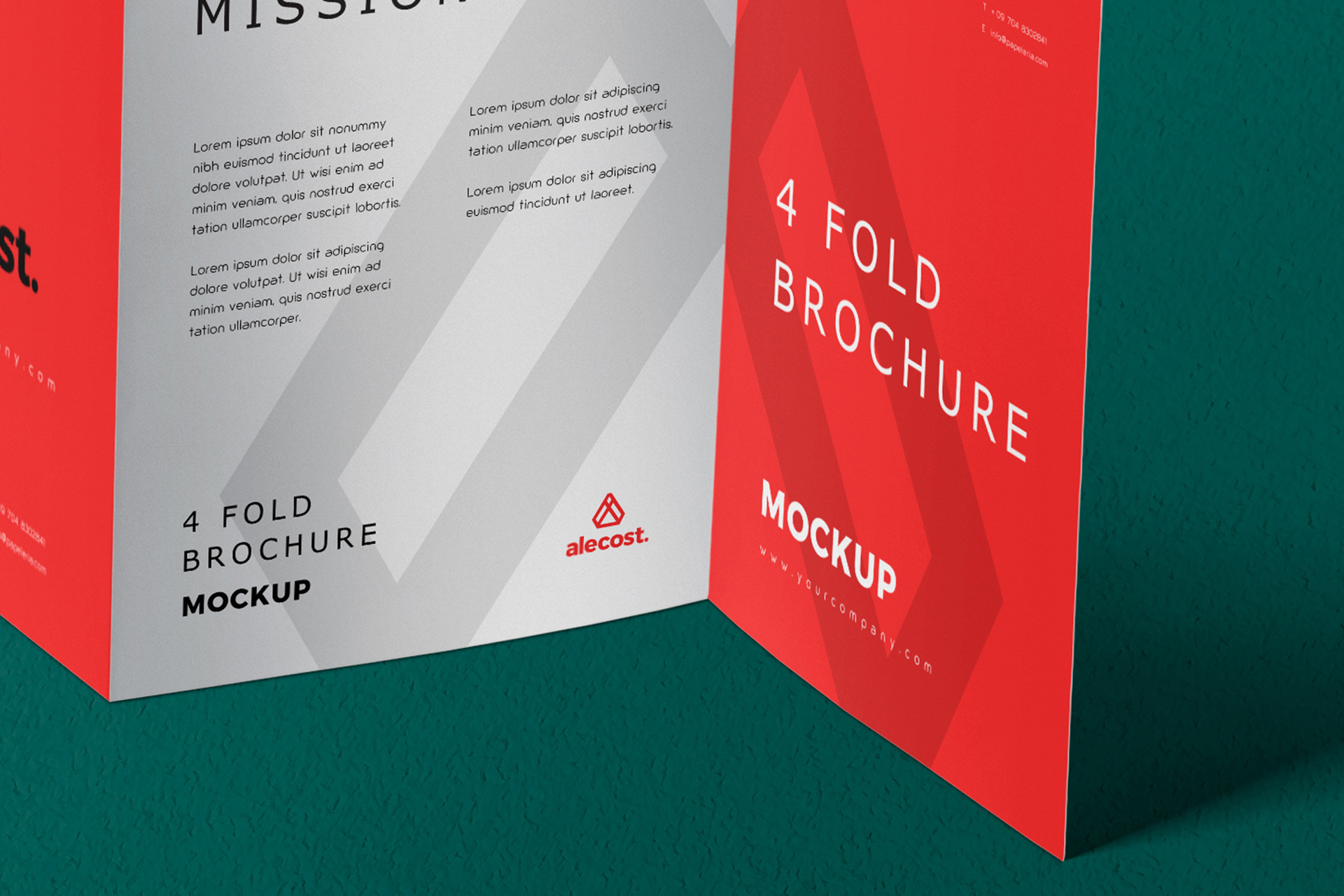 advertising brochure mockup