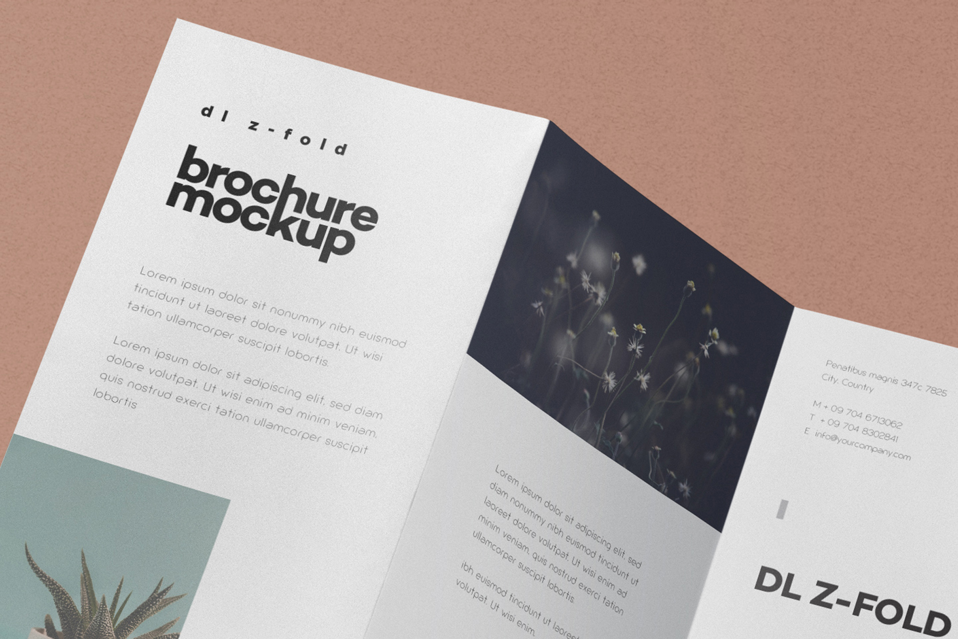 advertisement brochure mockup