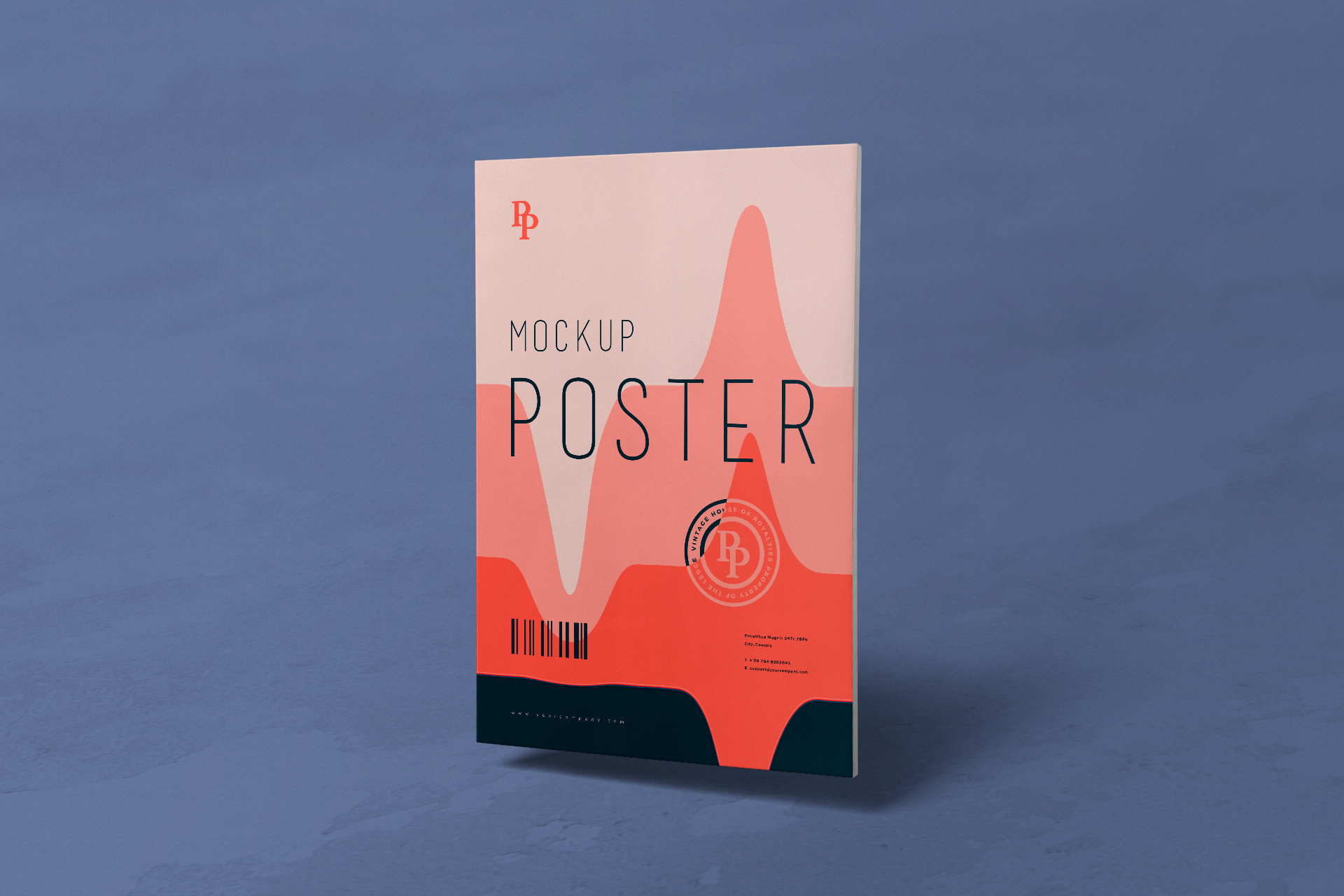 Vertical Poster Mockup with Clean & Modern Layout