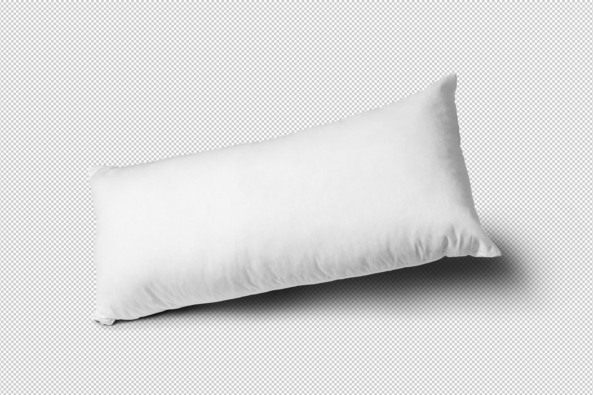 Stylish Long Rectangle Pillow Mockup Realistic Fabric