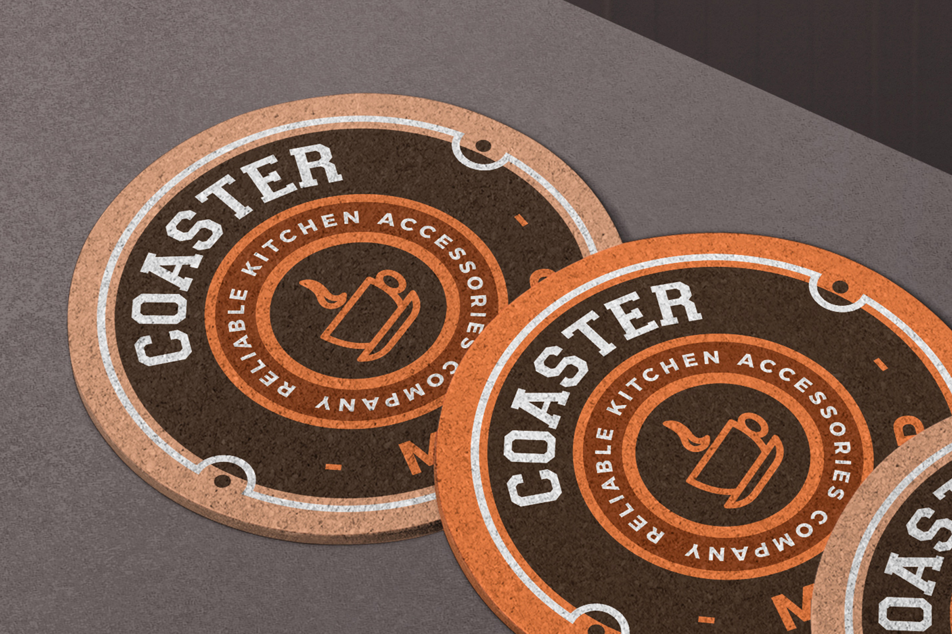 advertising coaster mockup