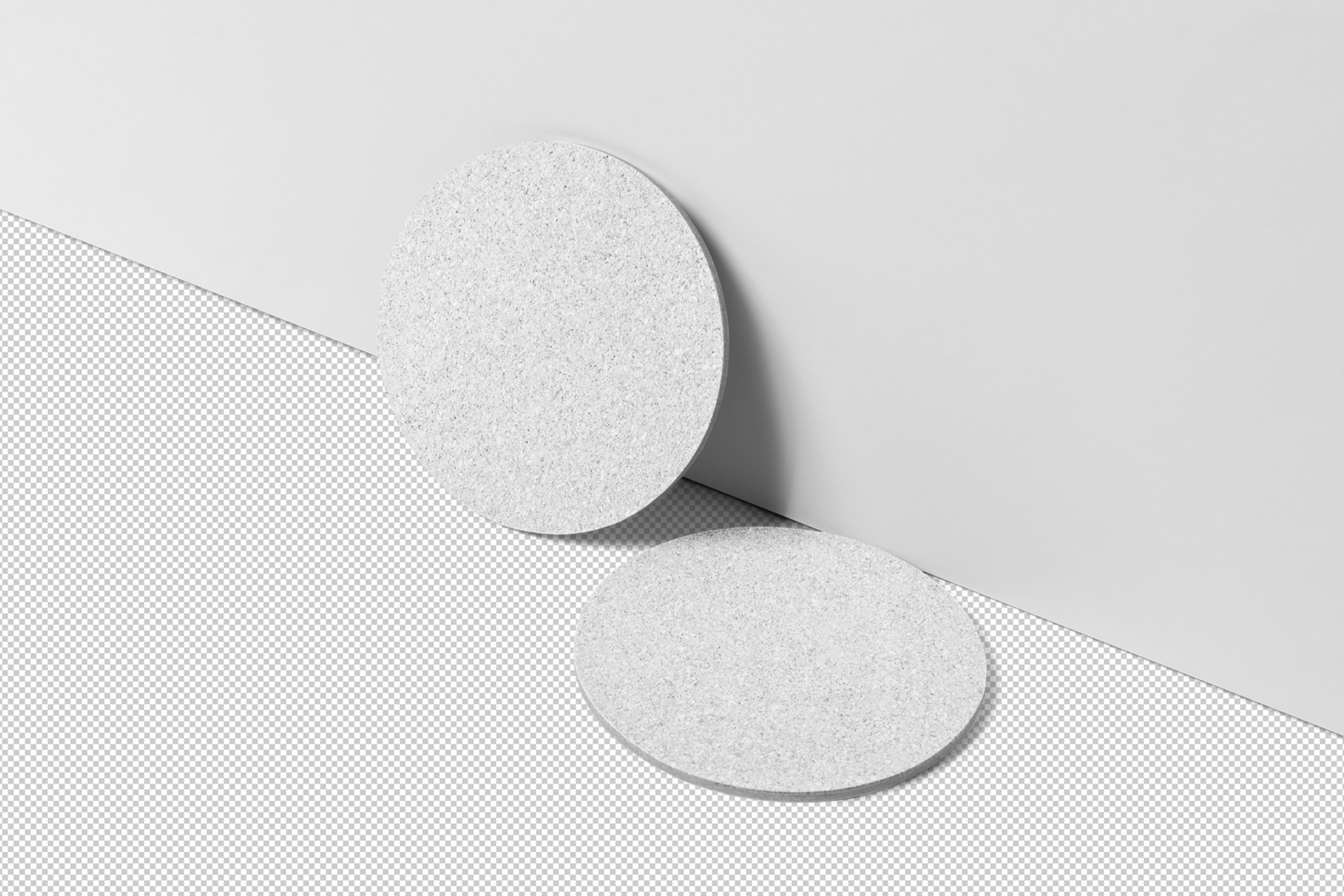 advertising coaster mockup