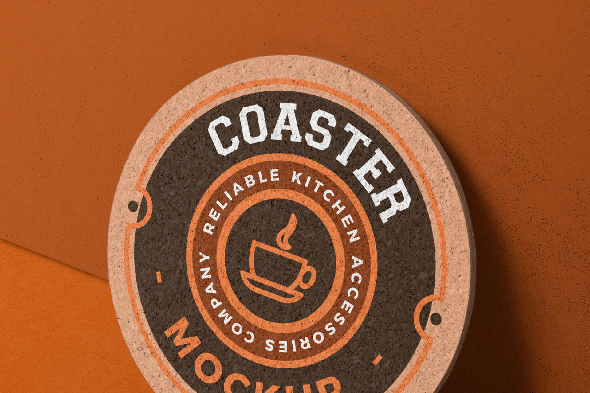 advertising coaster mockup