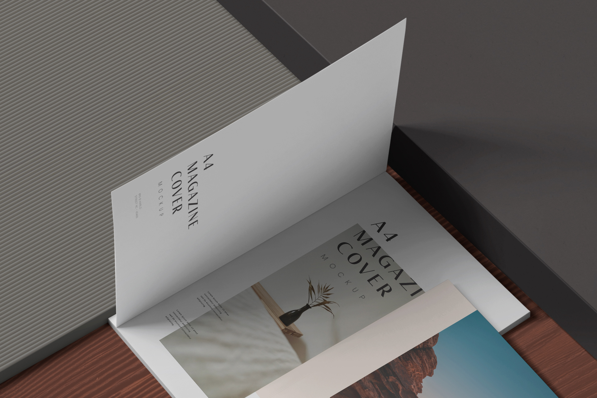 advertising magazine mockup