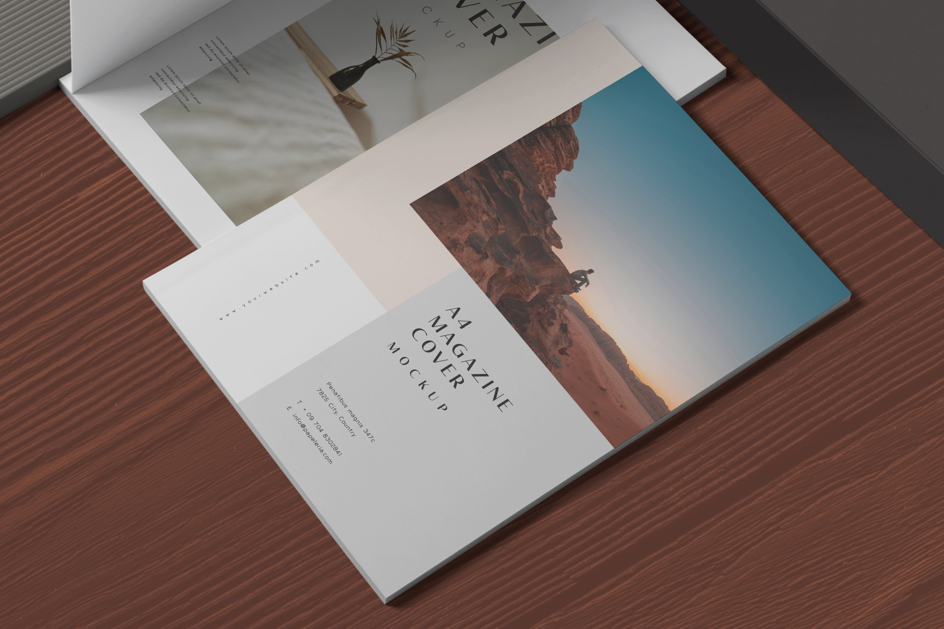advertising magazine mockup