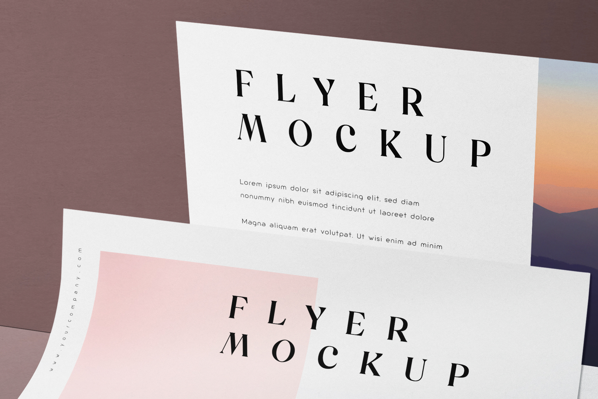 A4 flyer mockup
