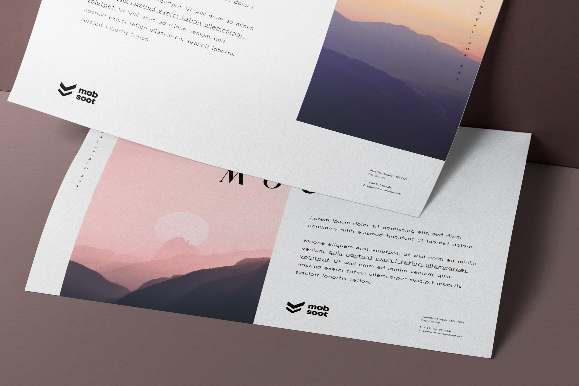 A4 flyer mockup