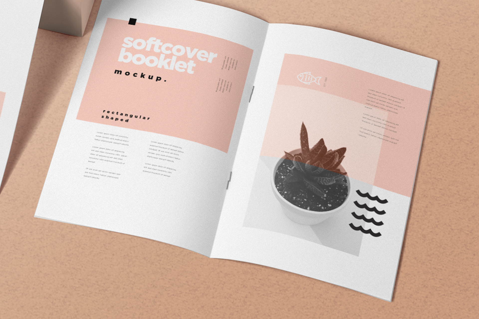 a4 booklet mockup