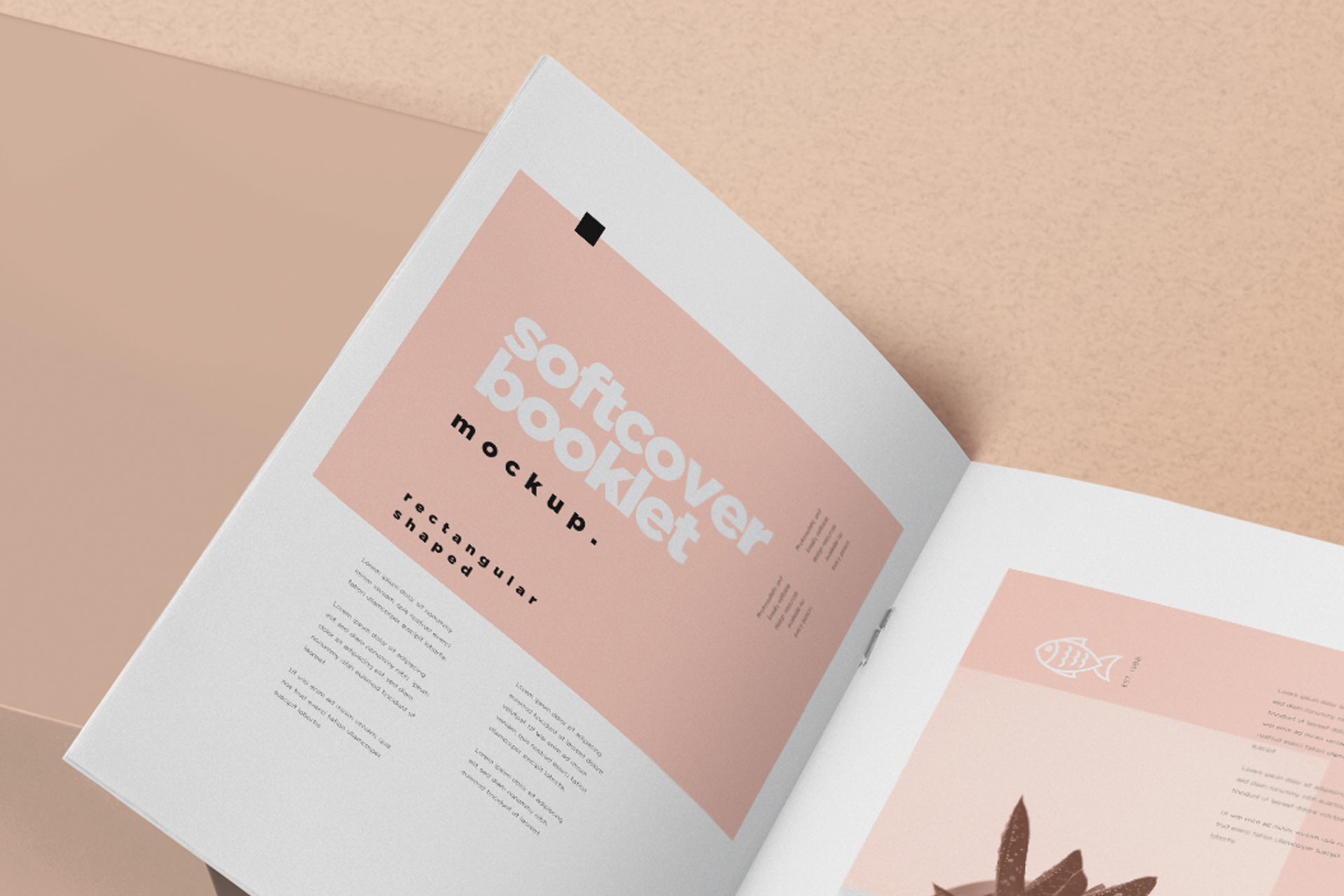 advertising booklet mockup