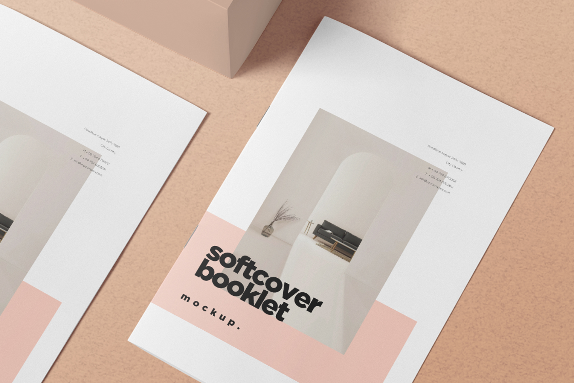 advertising booklet mockup