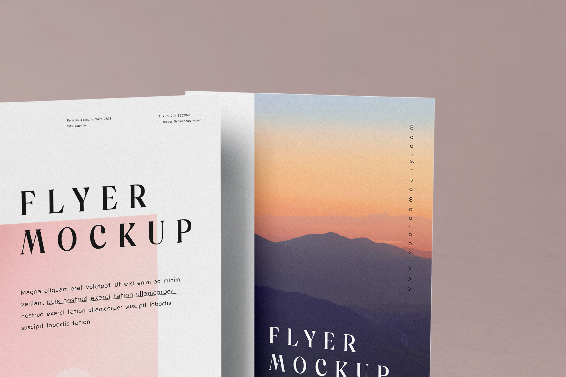 A4 flyer mock-up
