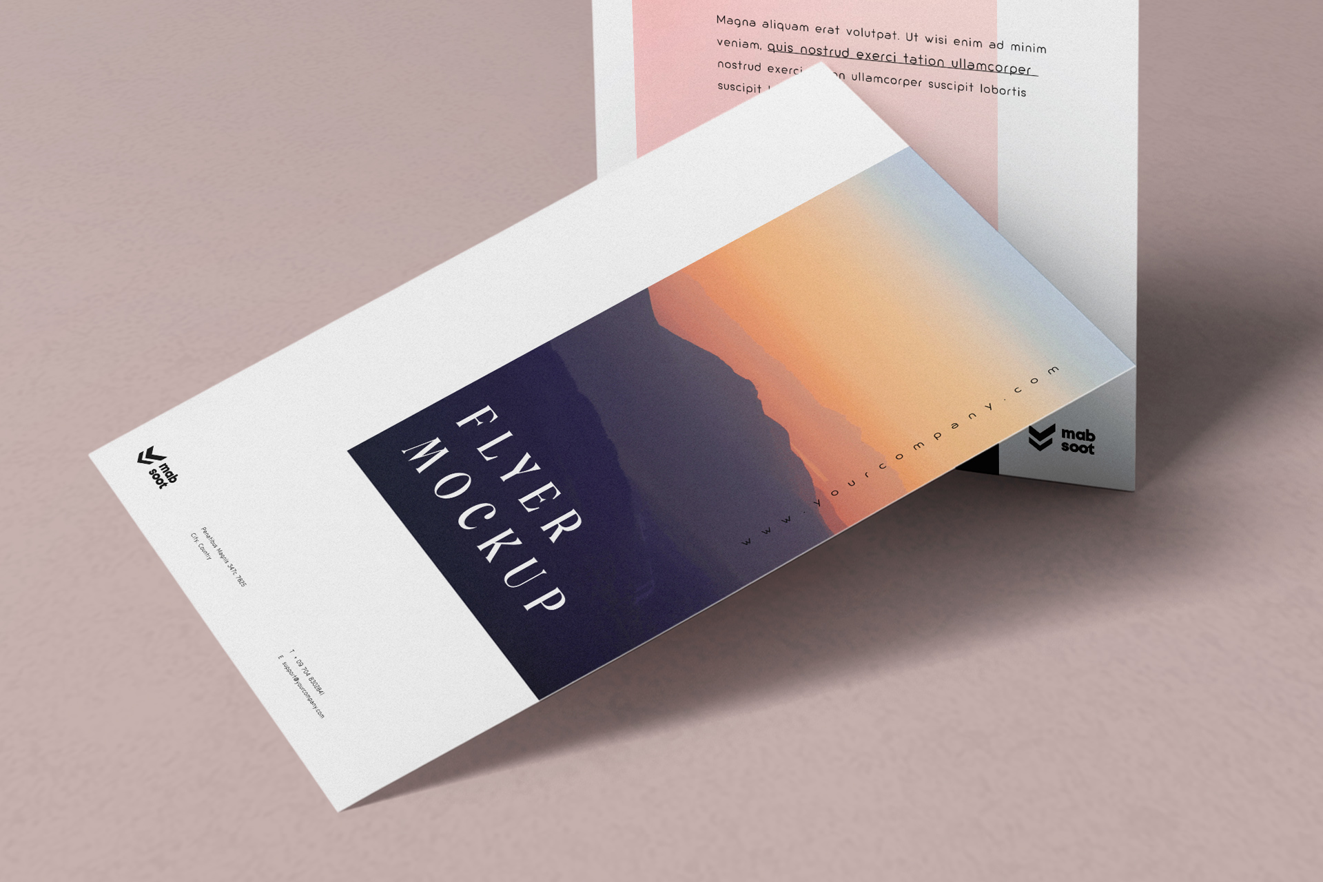 A4 flyer mock-up