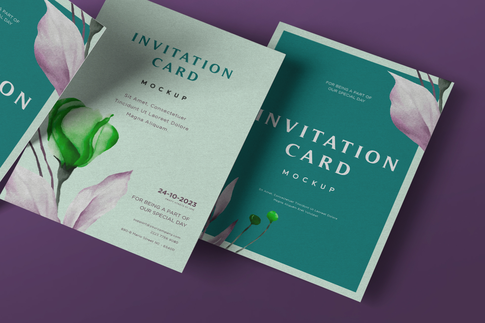 branding invitation mockup