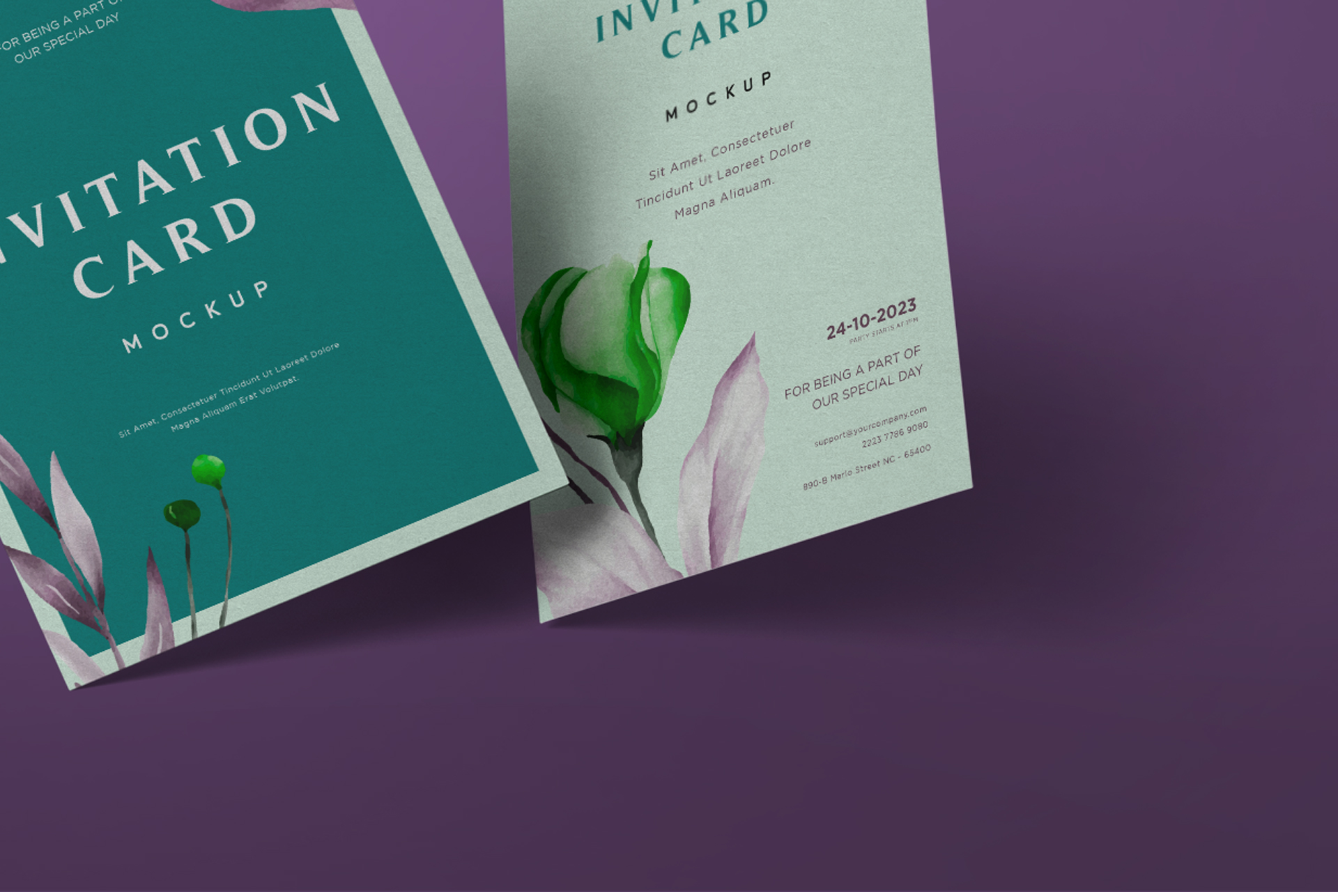branding invitation mockup