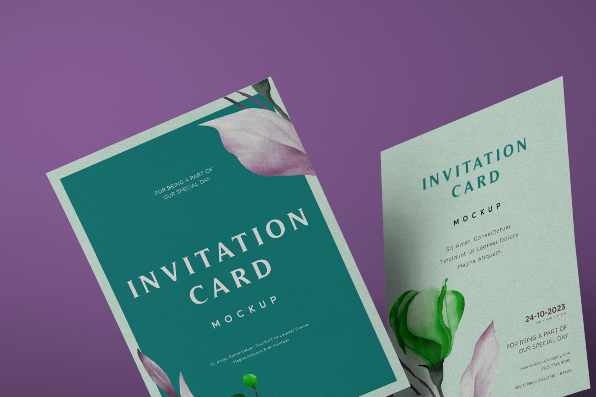 branding invitation mockup