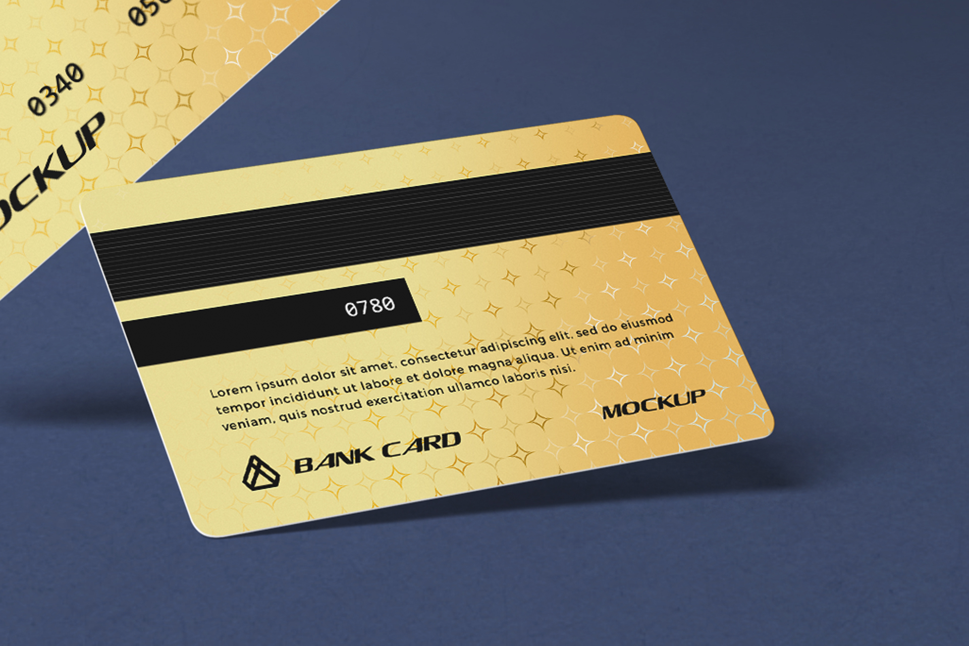 bank card mock-up
