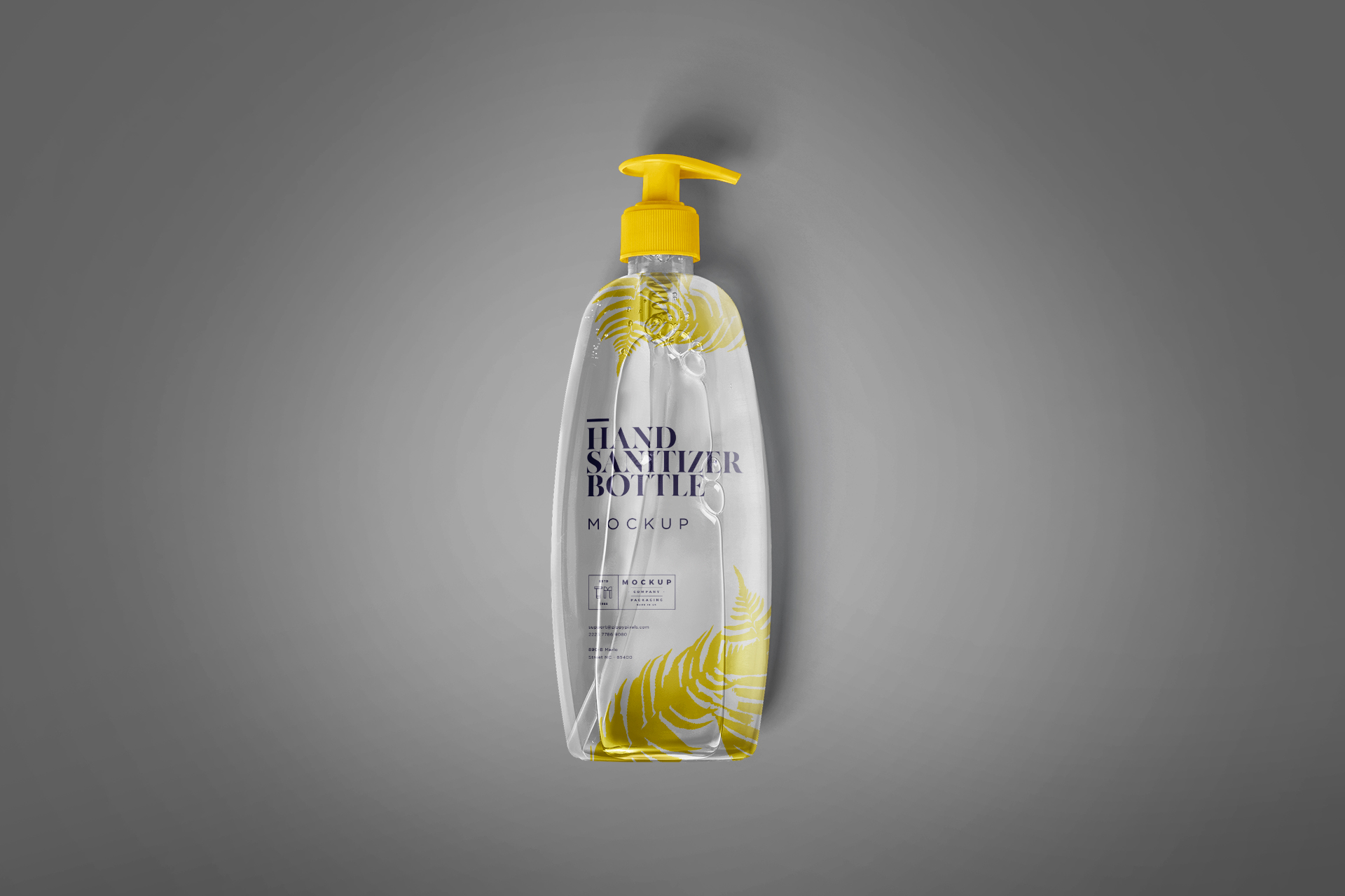 Plastic Pump Bottle Mockup – Hand Sanitizer Design