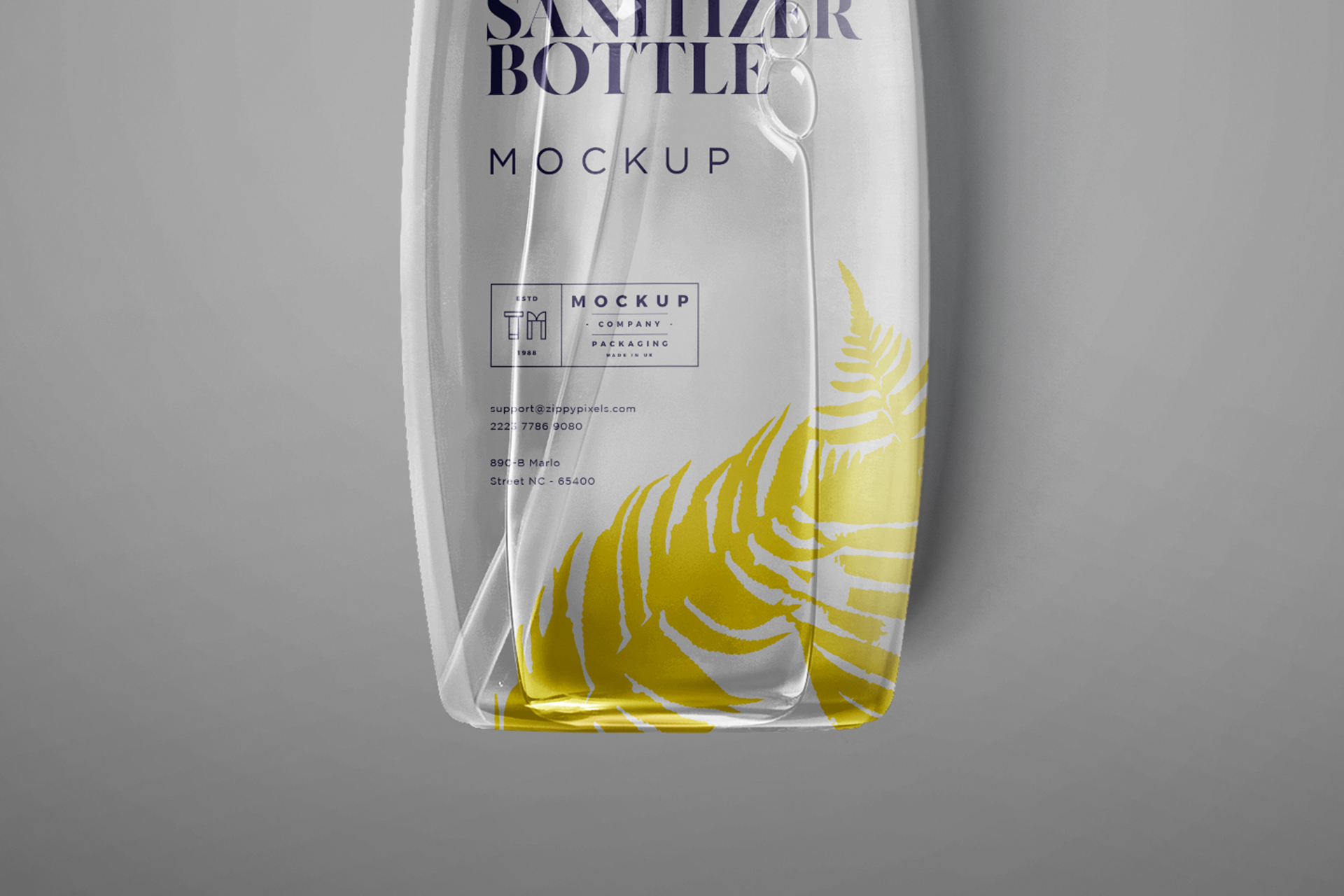 3D sanitizer bottle