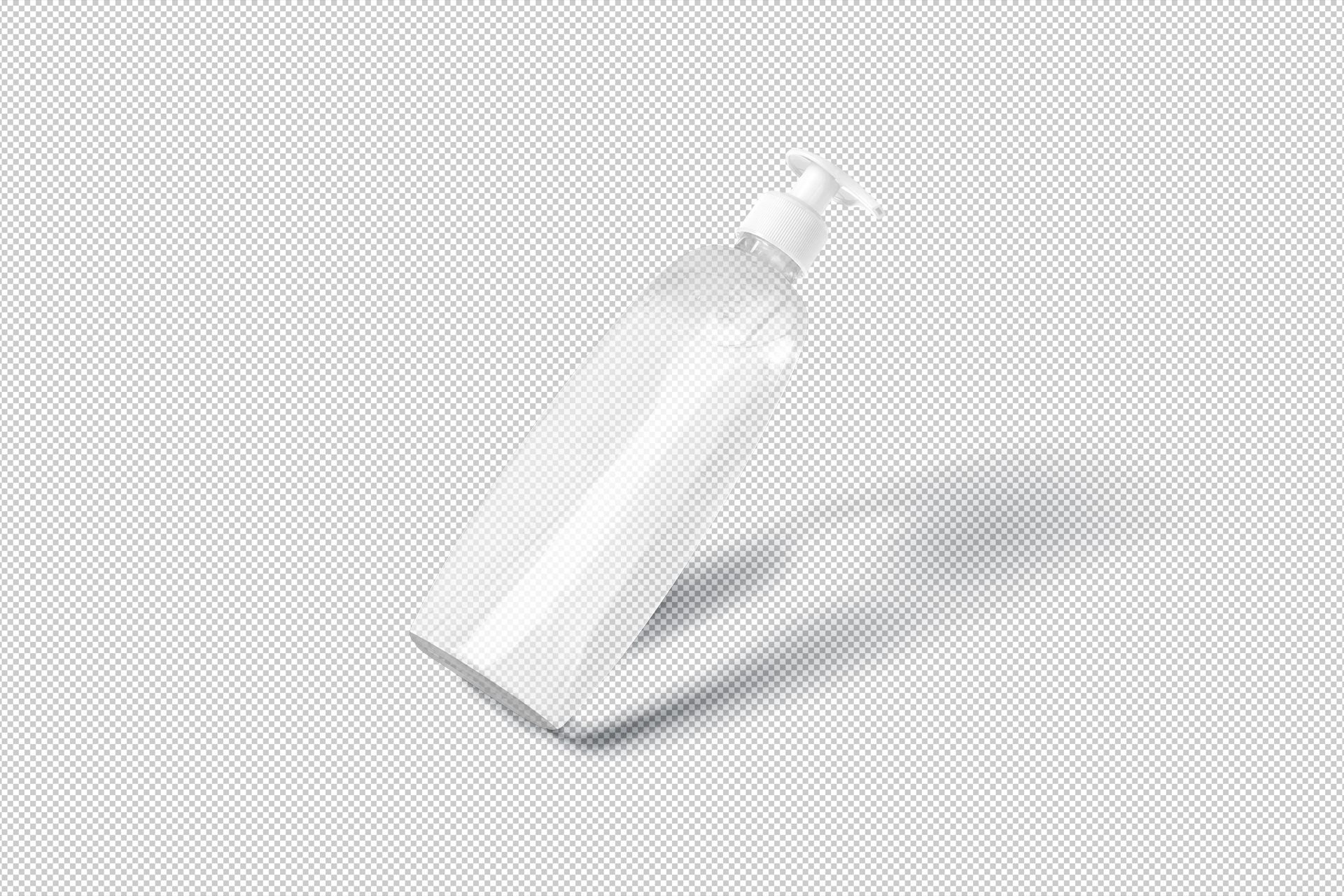 3D sanitizer bottle mock-up