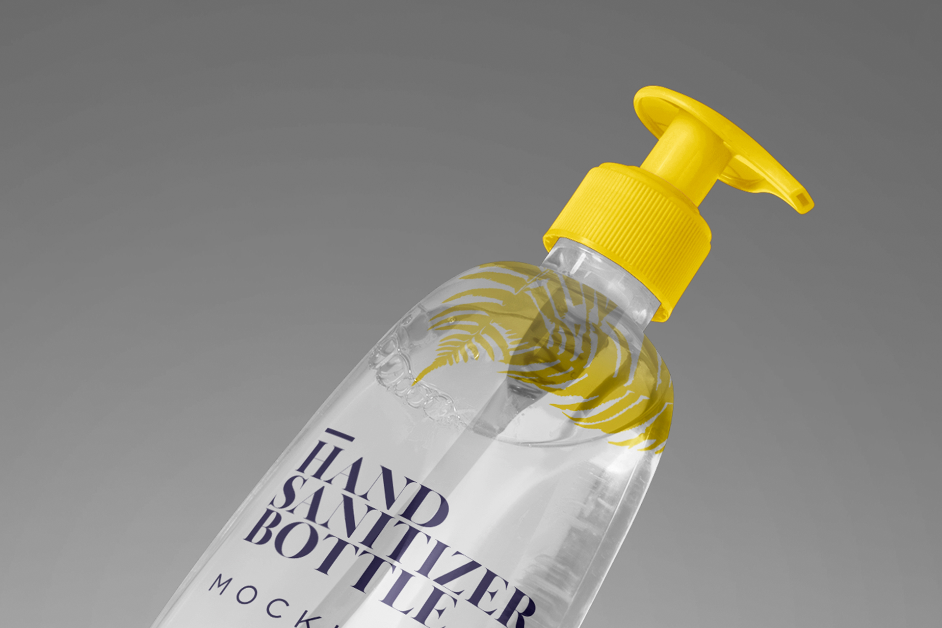 3D sanitizer bottle mock-up