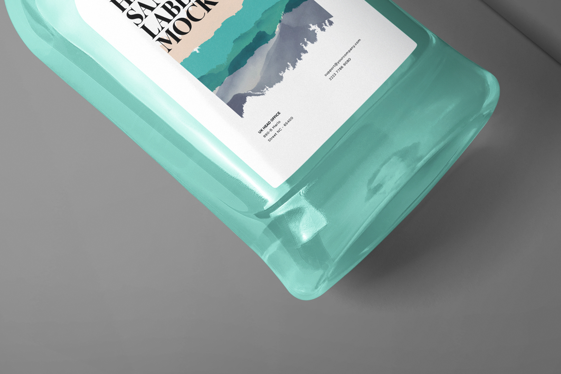 branding bottle template