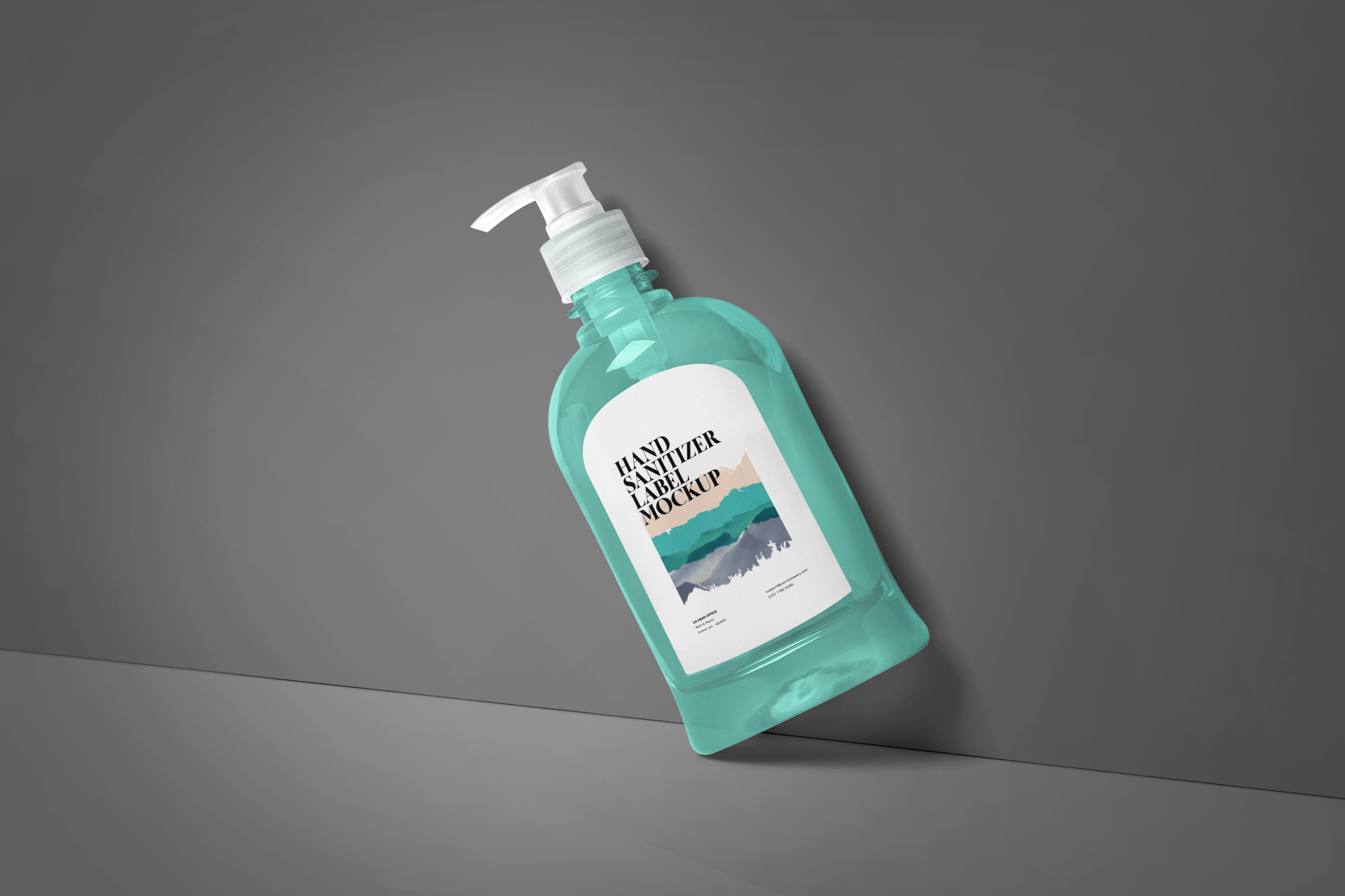 Modern Hand Sanitizer Bottle Mockup – Photorealistic Design