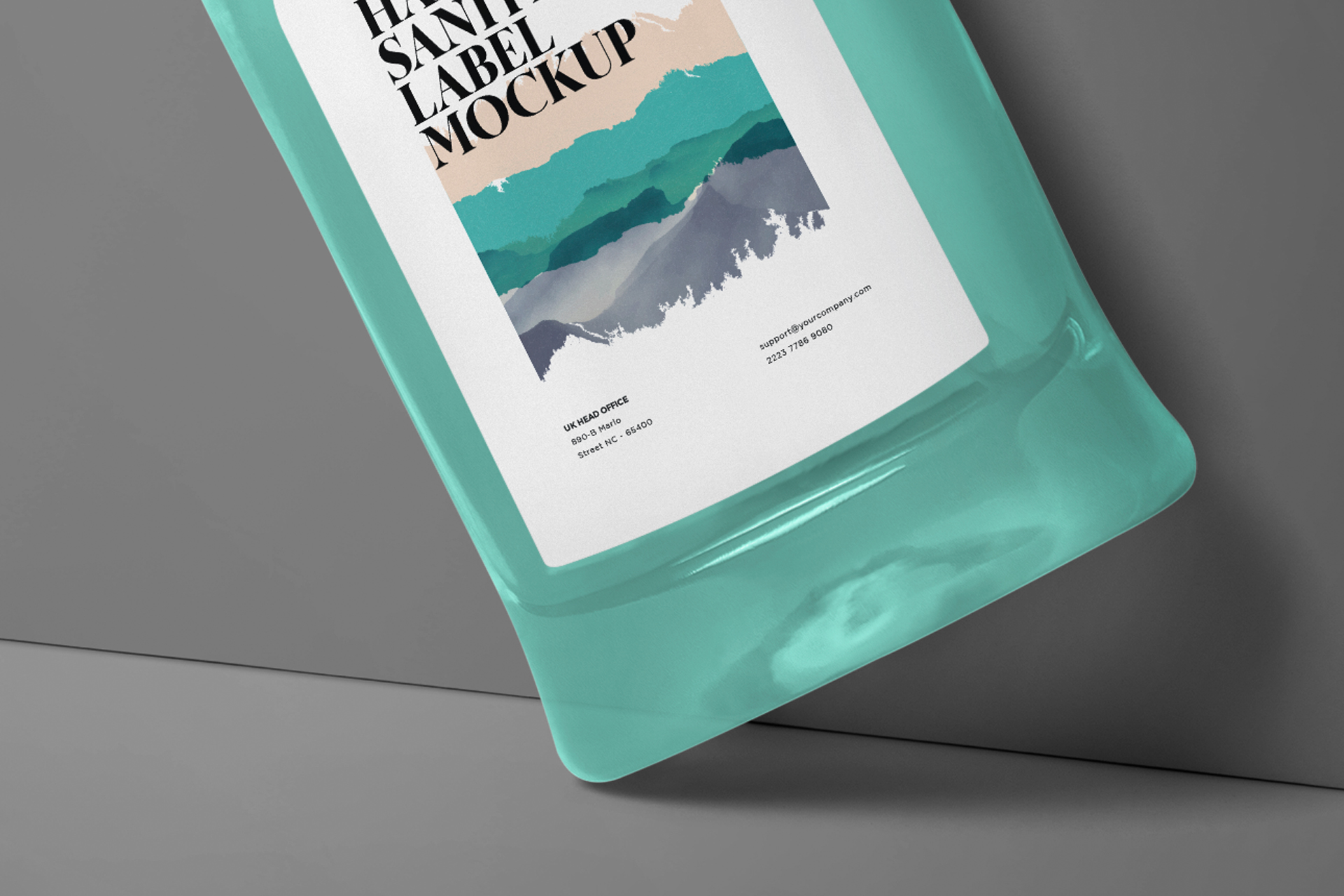 antibacterial hand gel packaging