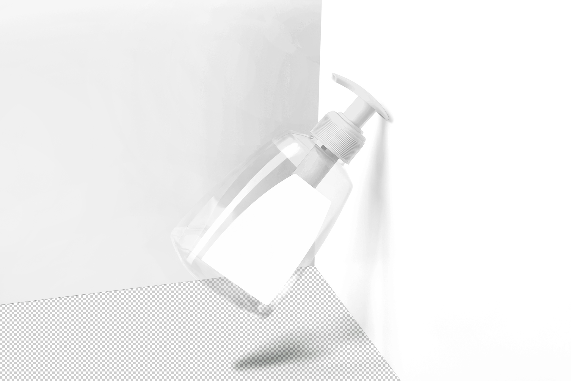 3D bottle mockup