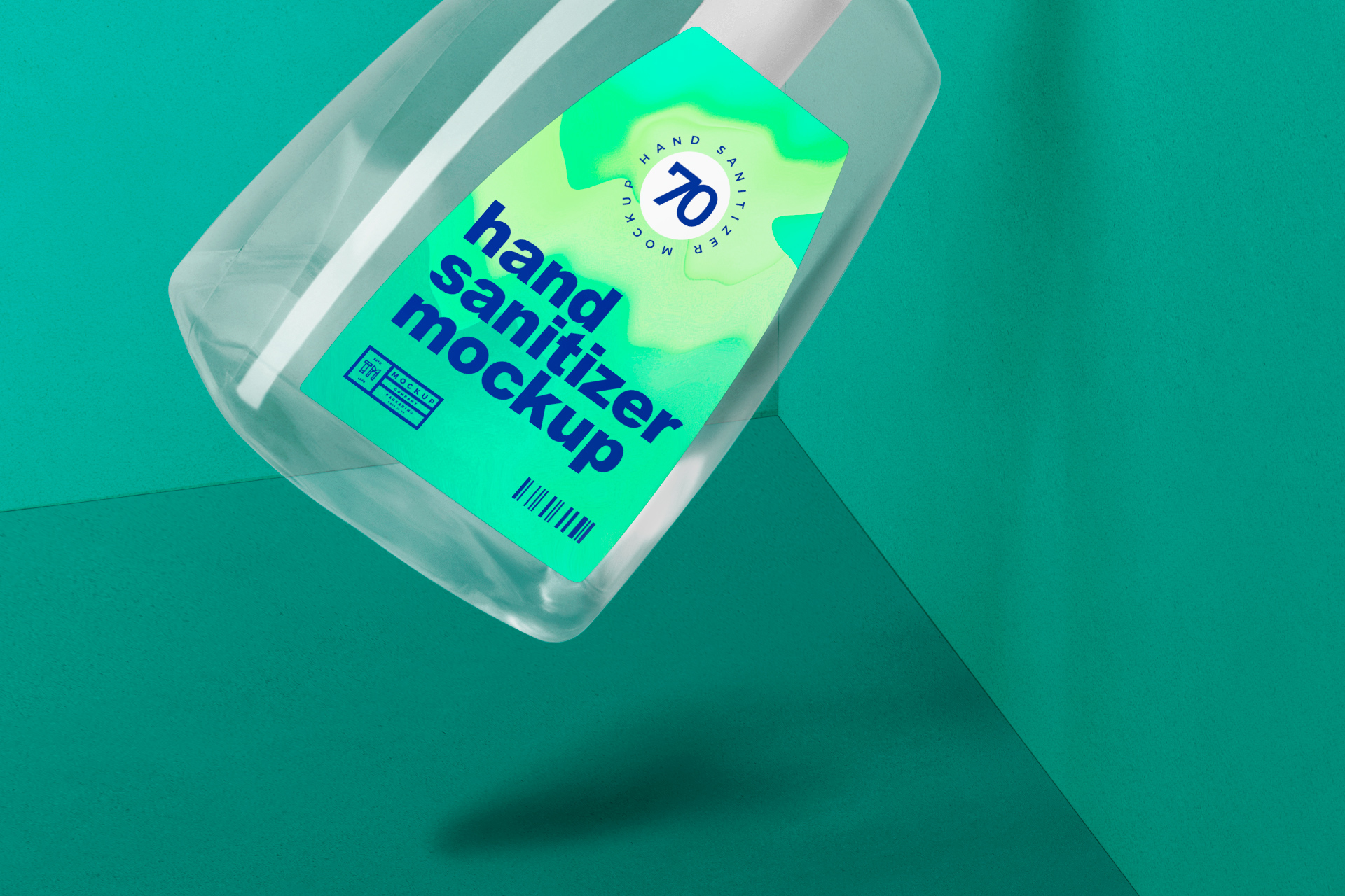 3D bottle mockup