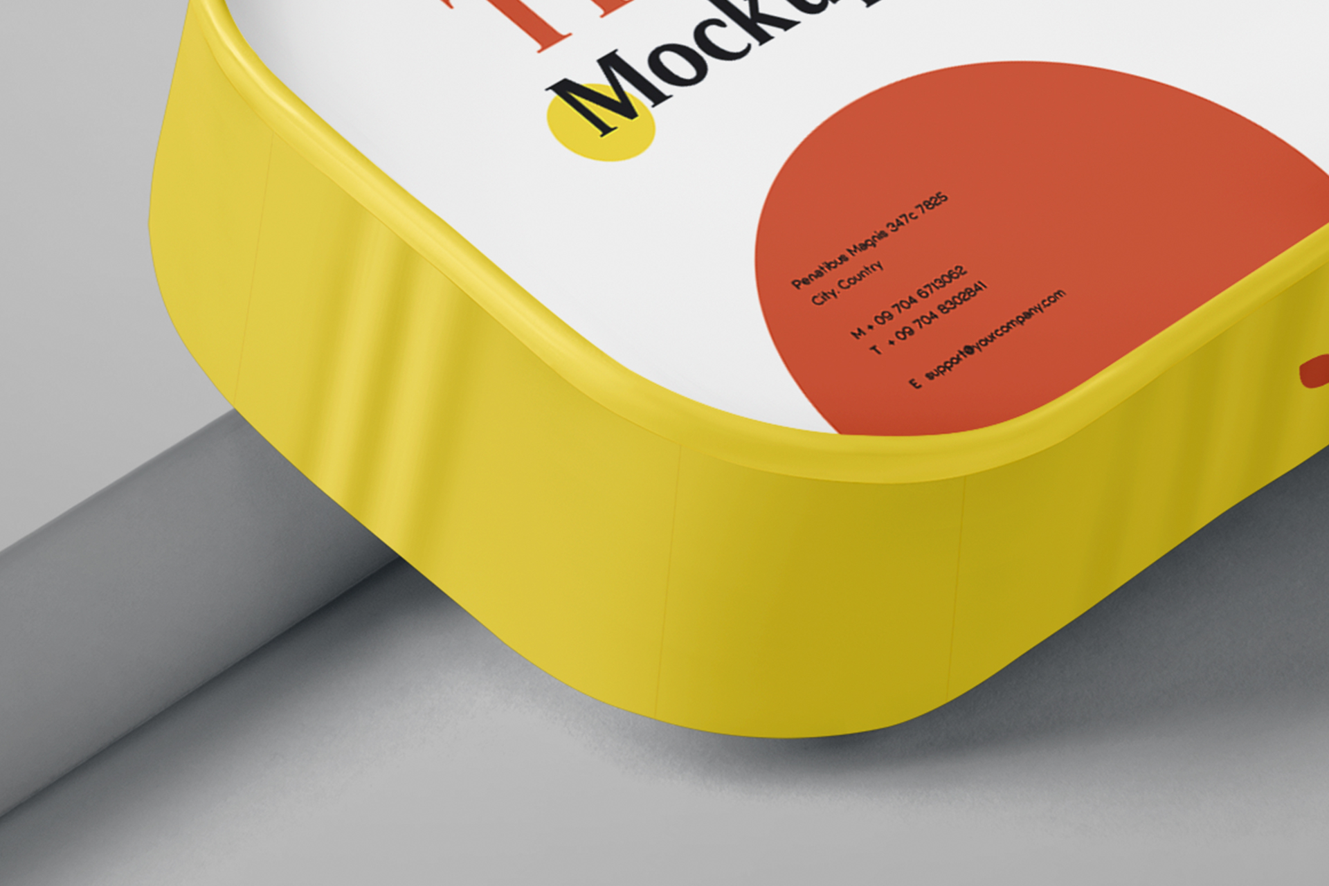 3D tin mockup