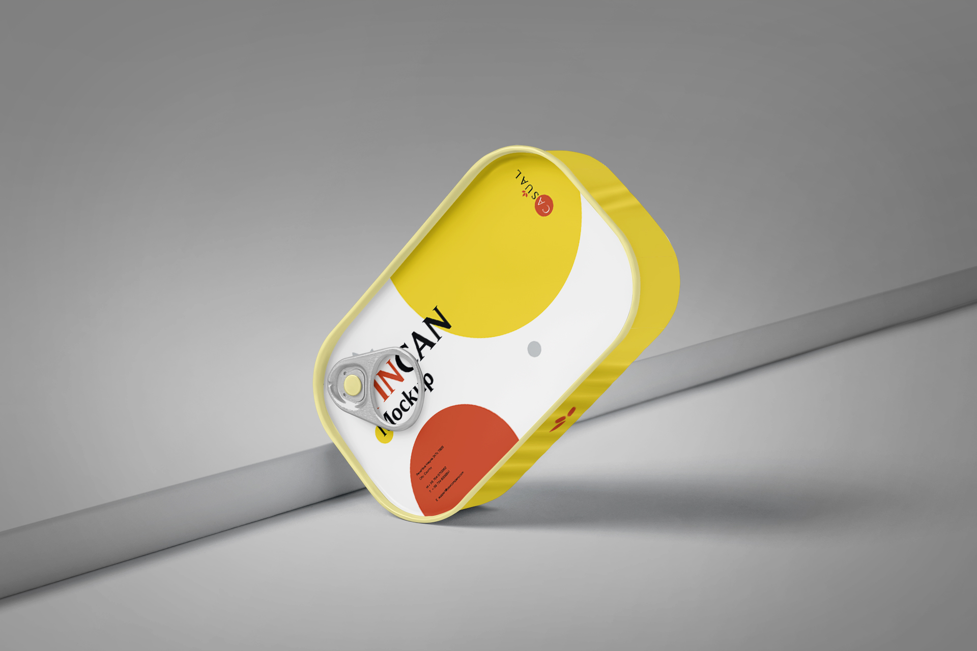 High-Quality Sardine Tin Can Mockup
